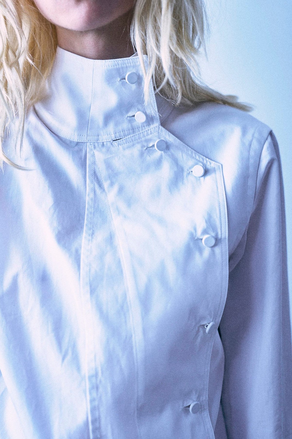 Asymmetrical Front Shirt - White - R13