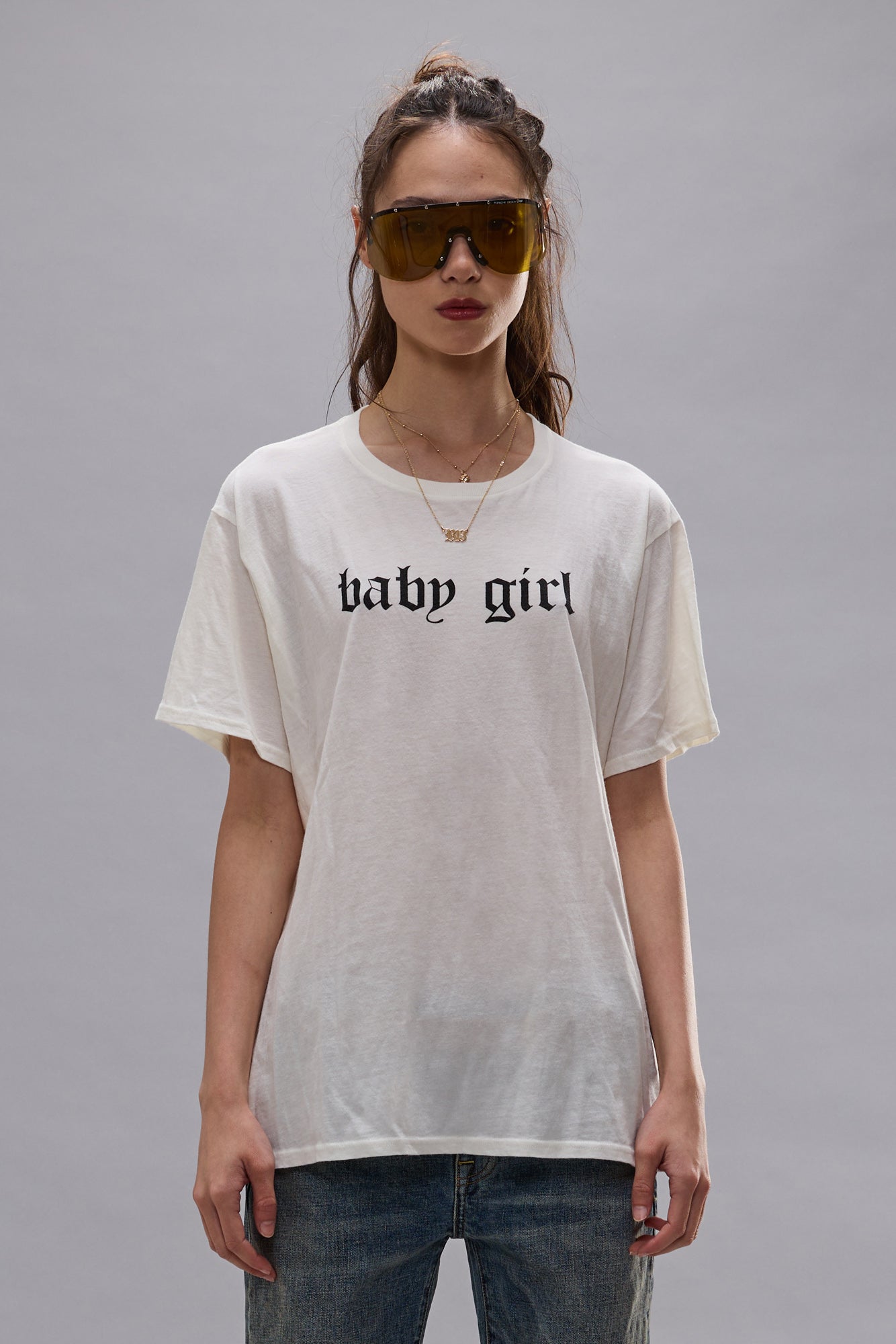 BABY GIRL BOY T - ECRU WHITE - R13