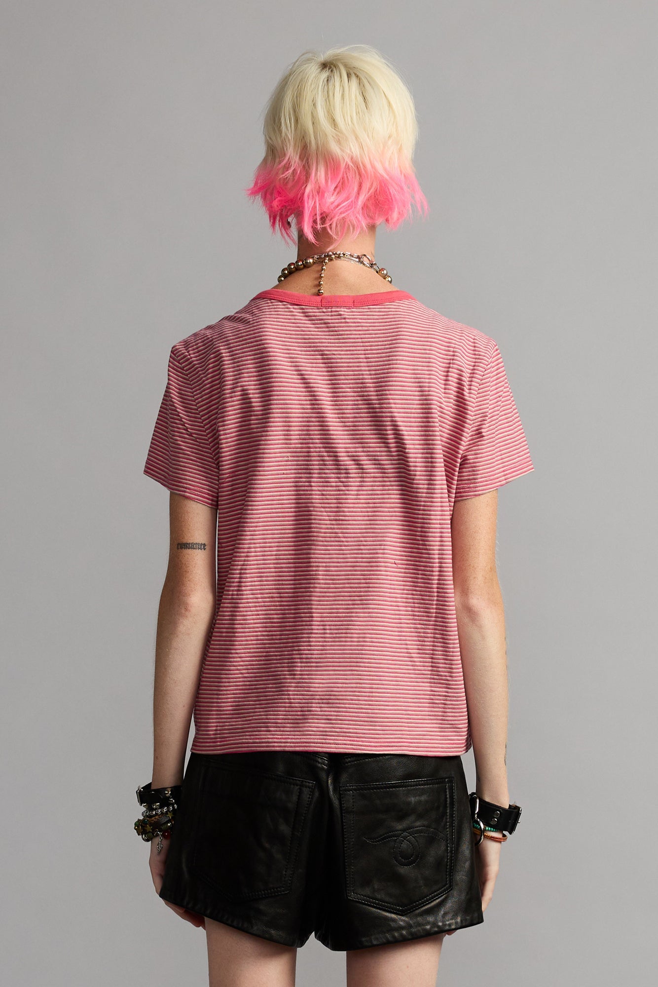 BABY T - PINK MULTI STRIPE - R13