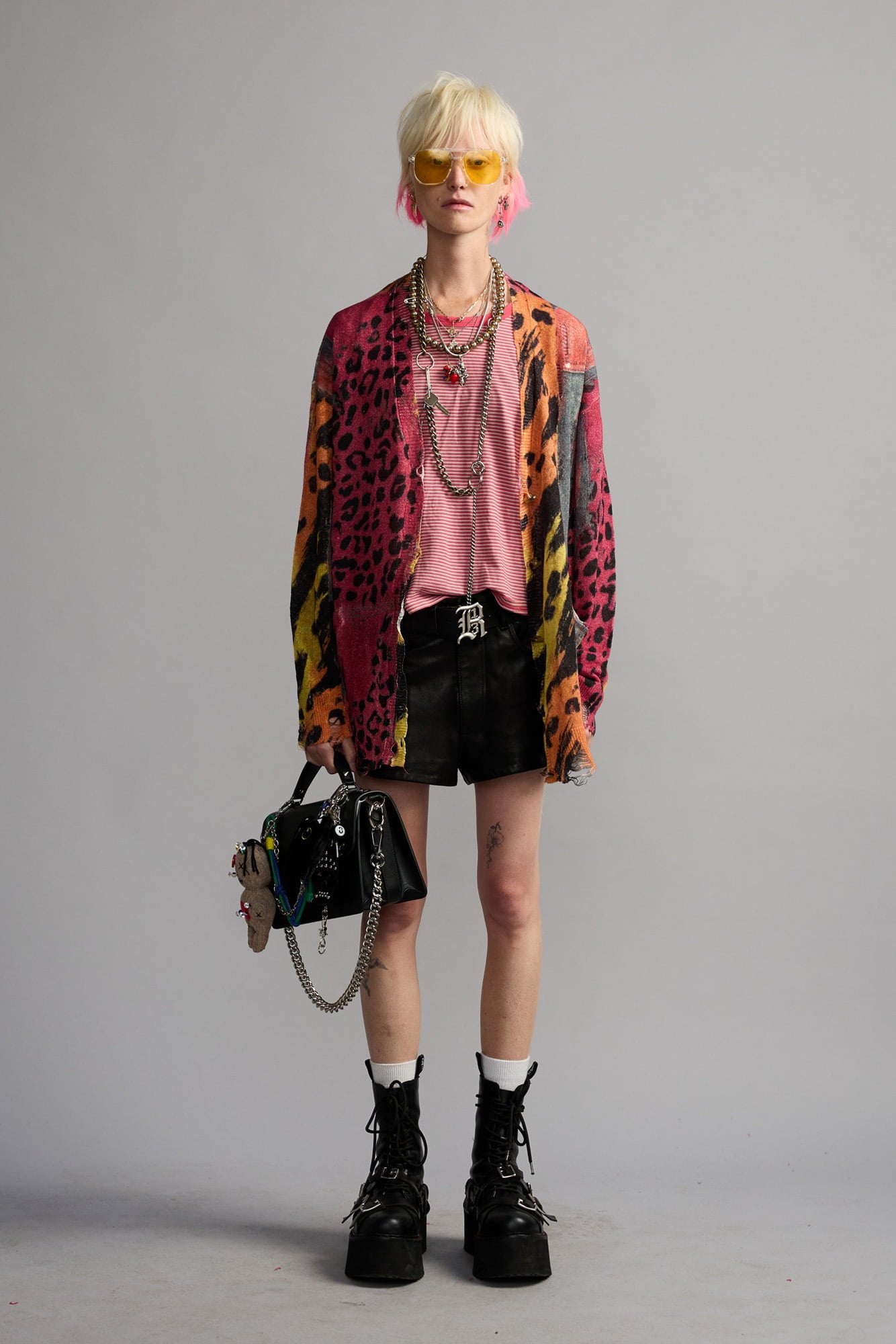 BABY T - PINK MULTI STRIPE - R13