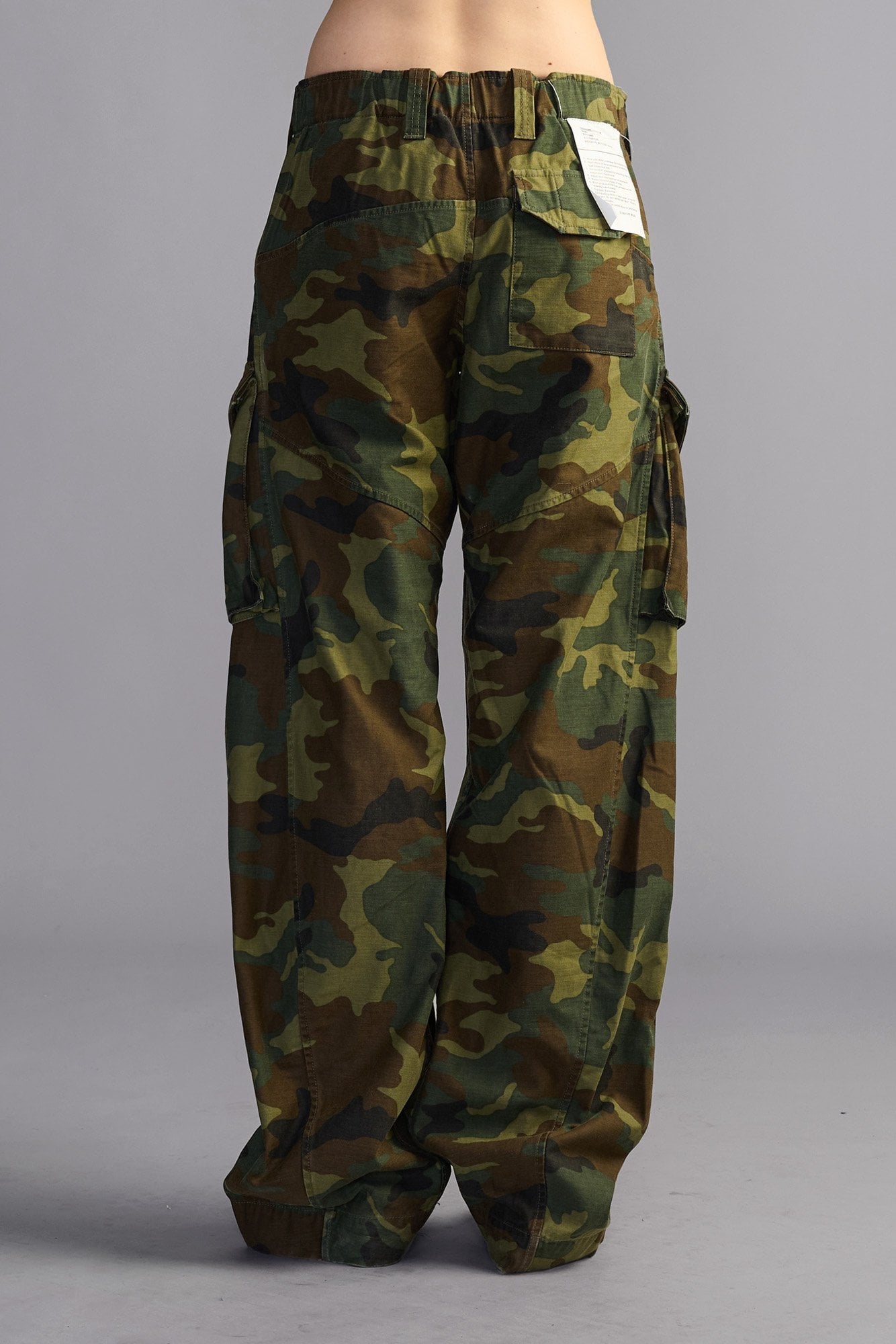 Barrel Cargo - Green Camo Back Sateen - R13