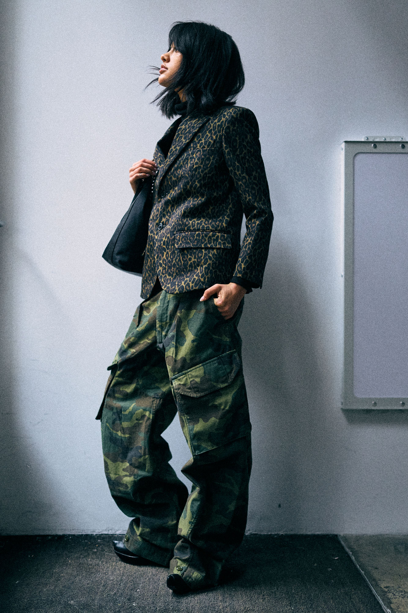Barrel Cargo - Green Camo Back Sateen - R13