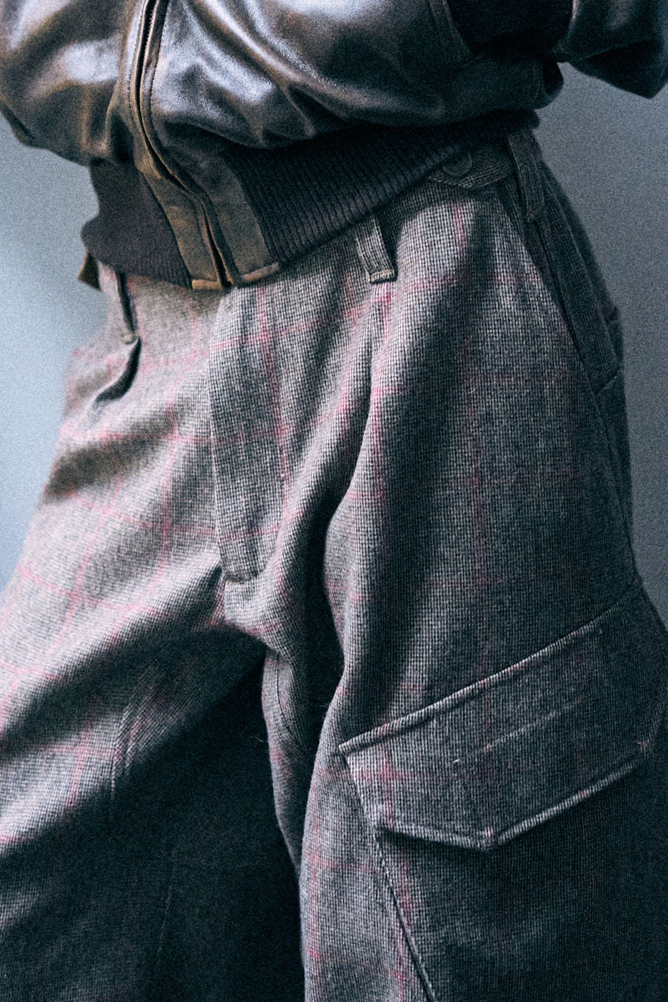 Barrel Cargo - Khaki Pink Check - R13