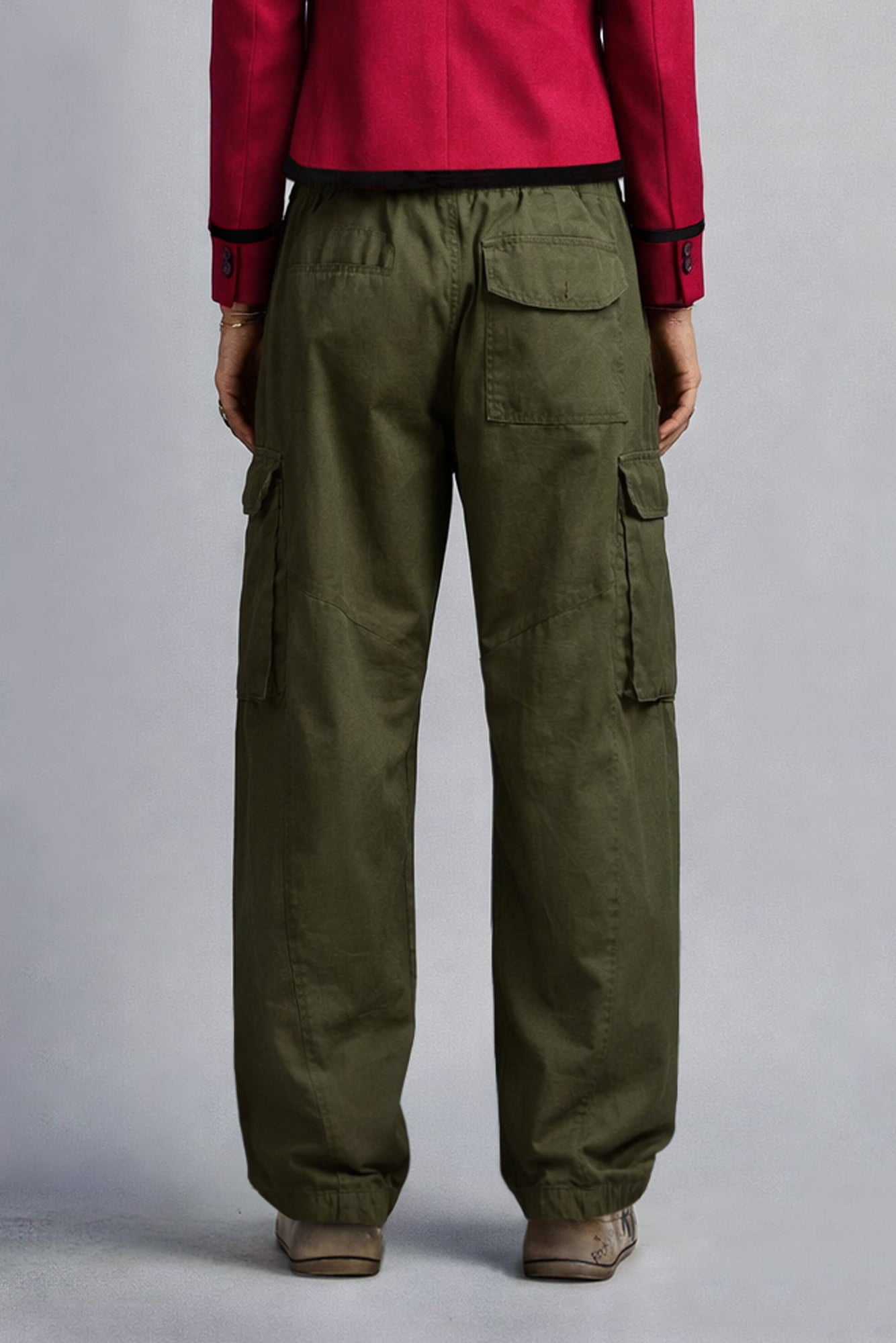 BARREL CARGO - OLIVE GREEN - R13