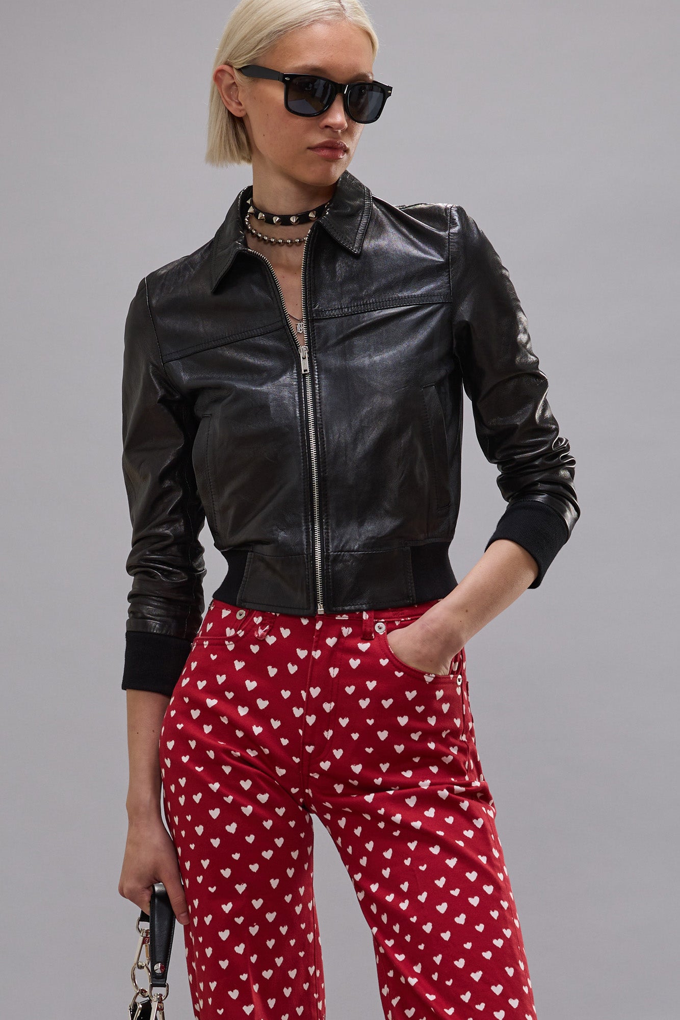 BERLIN LEATHER JACKET - BLACK - R13