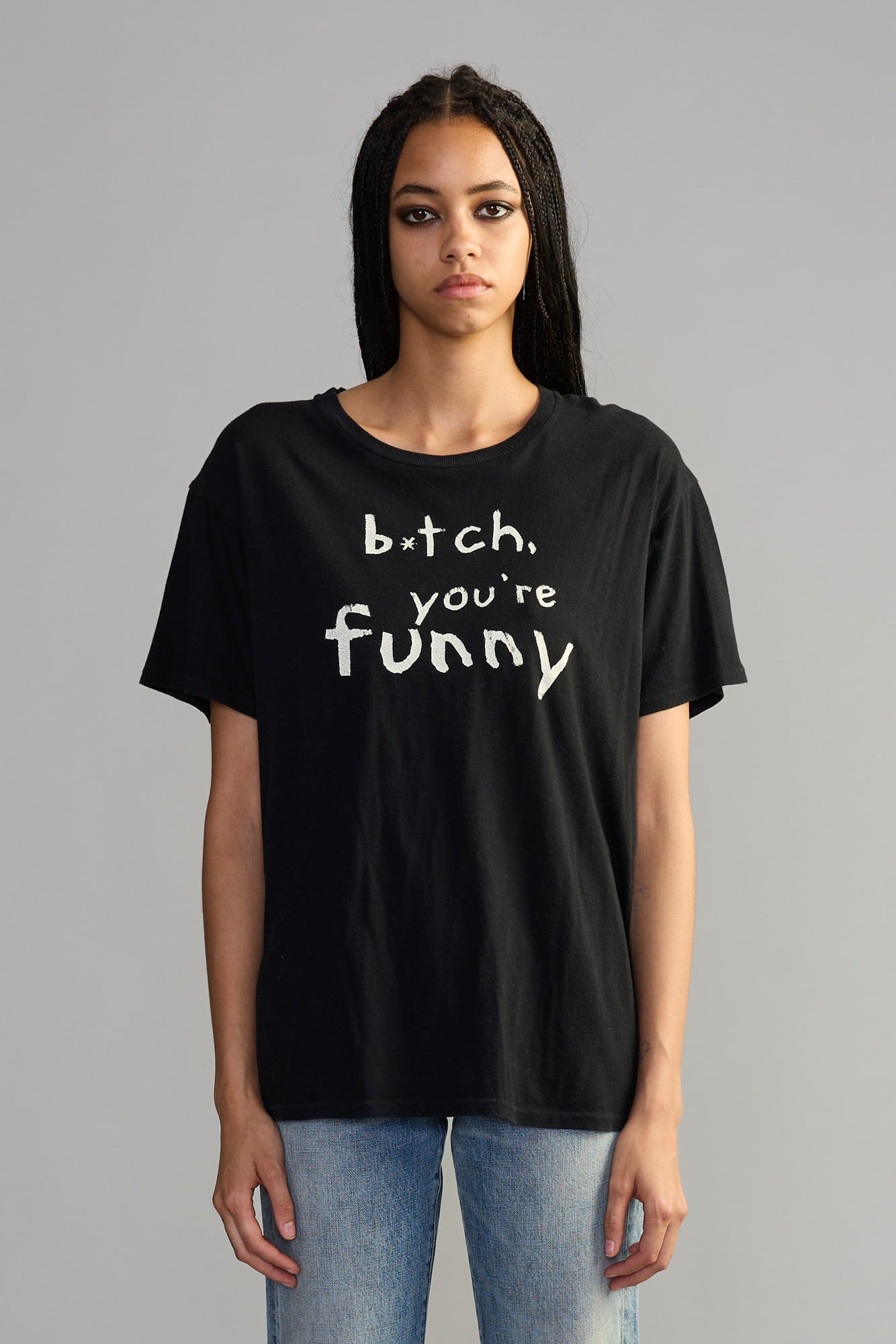 Bitch You're Funny Boy T - Black - R13