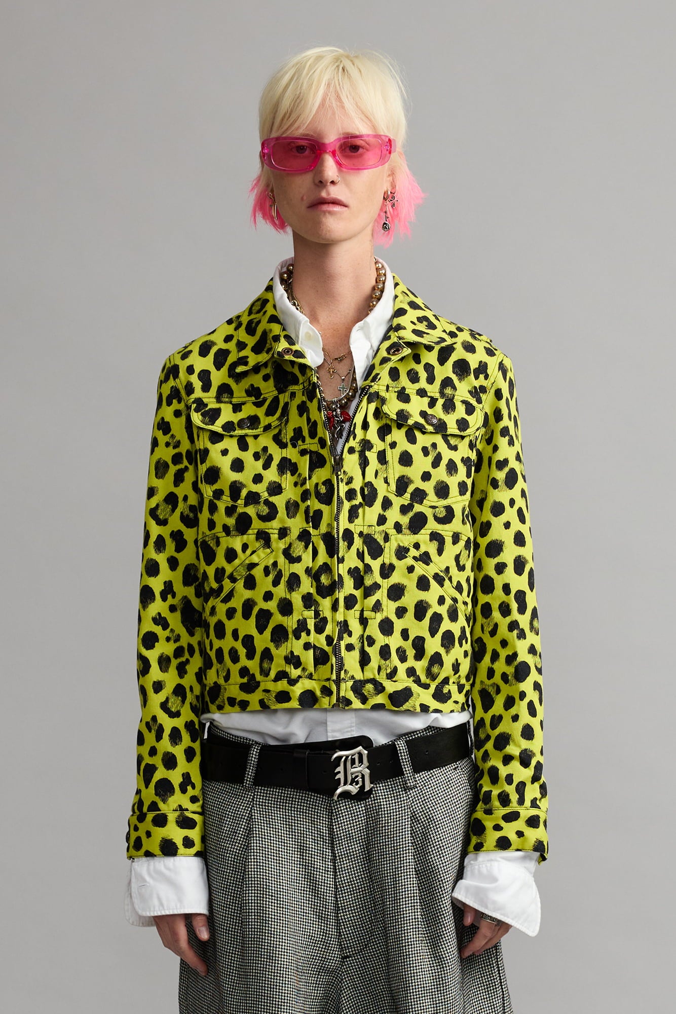 Boxy Trucker - Yellow Leopard - R13
