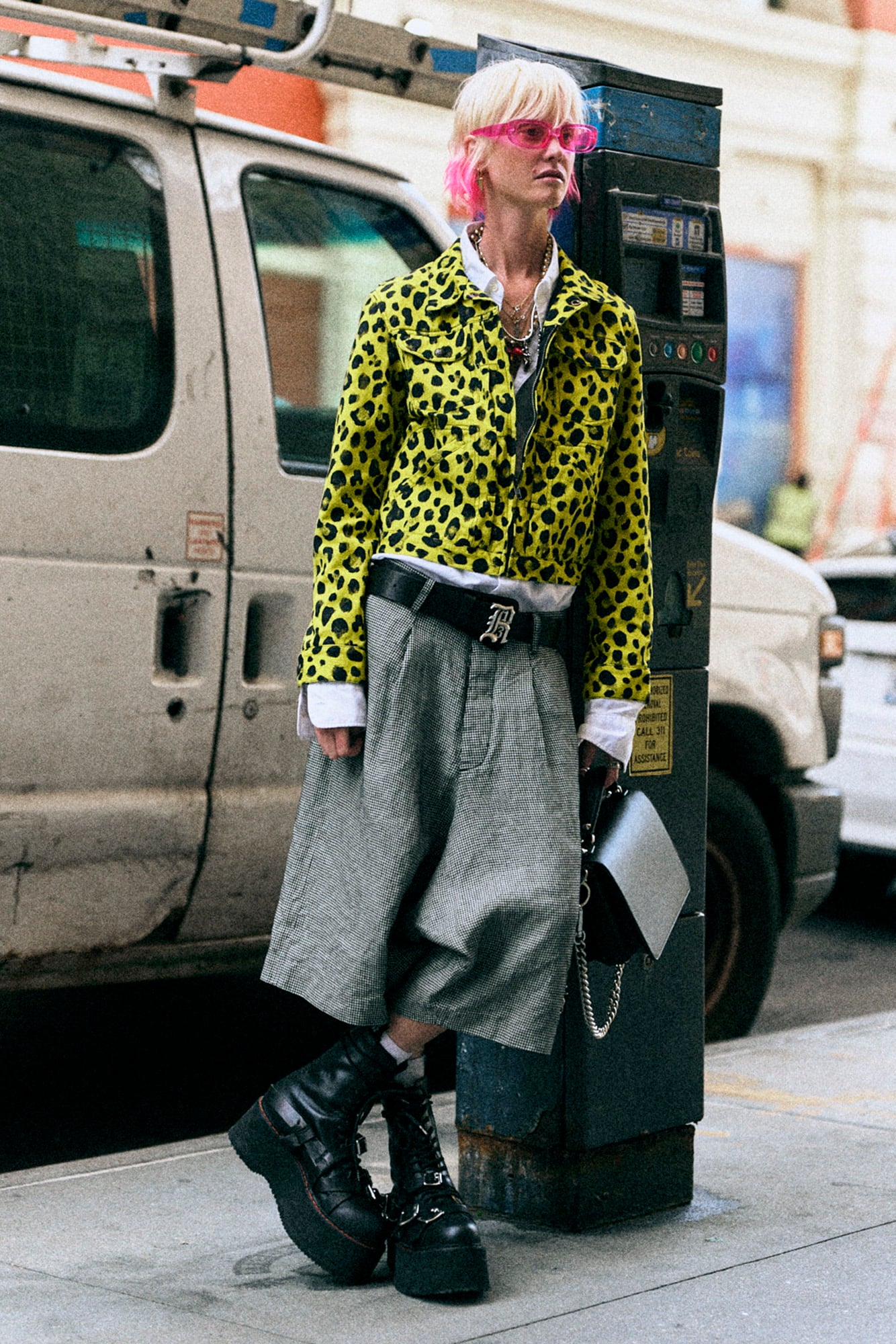 Boxy Trucker - Yellow Leopard - R13