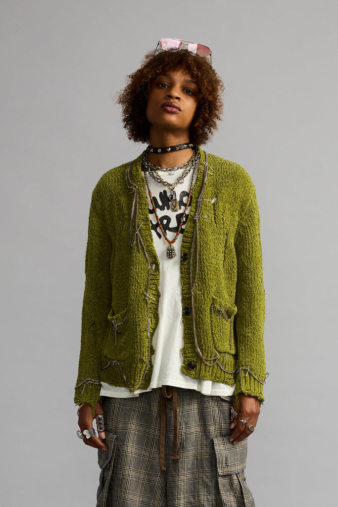 Boy Cardigan - Light Green
