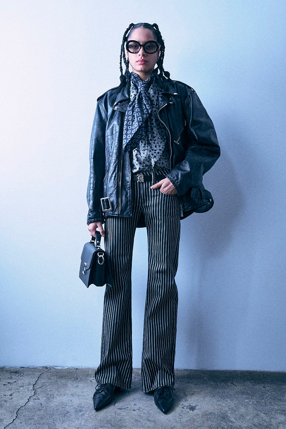 Boy Flare - Black Stretch Morning Stripe - R13