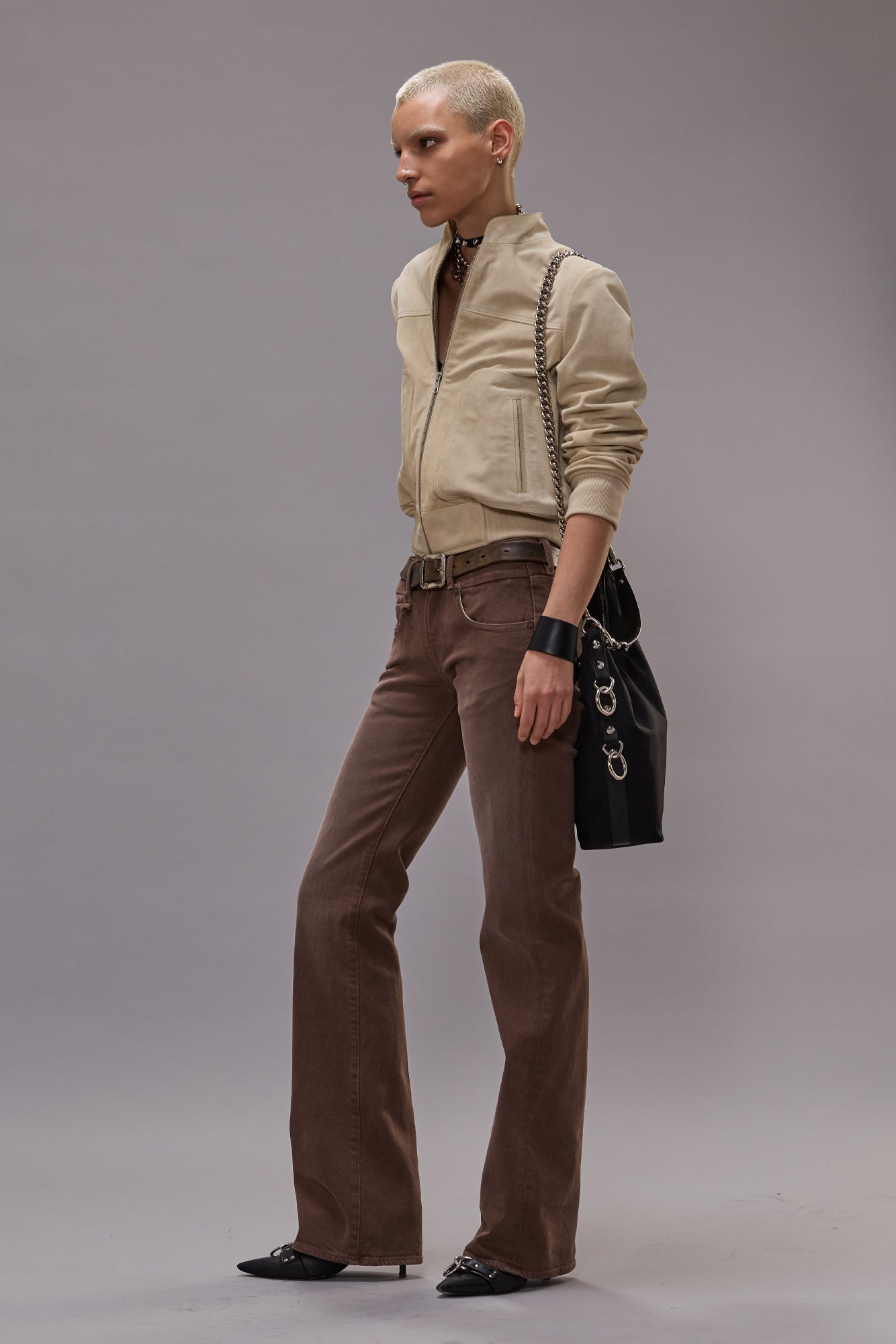 BOY FLARE - CLEAN UMBER STRETCH - R13