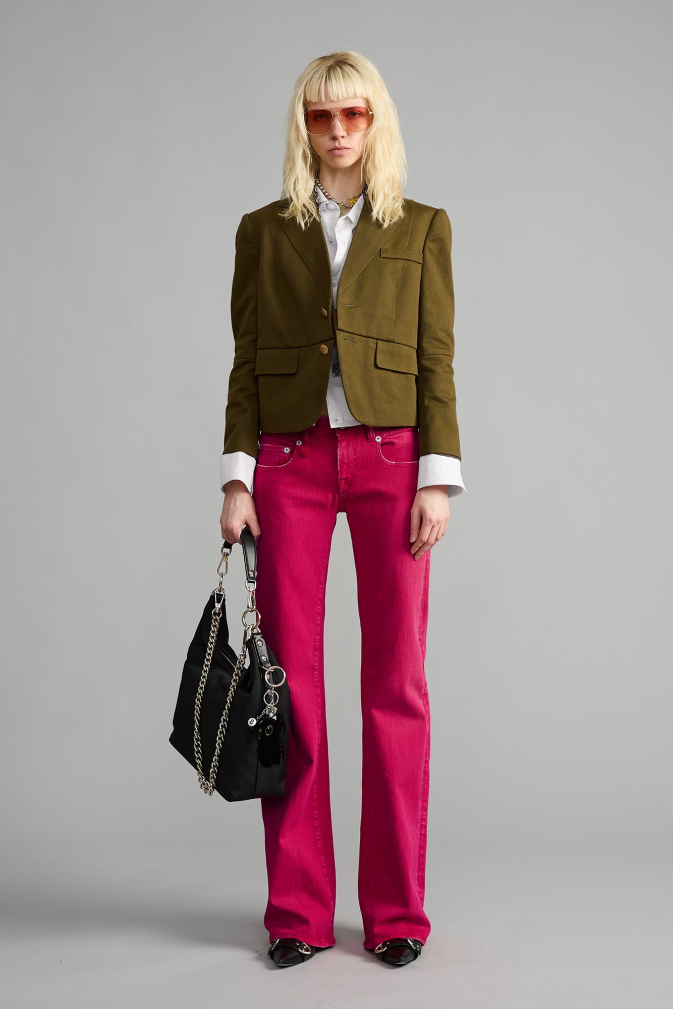 BOY FLARE - FUCHSIA PINK STRETCH