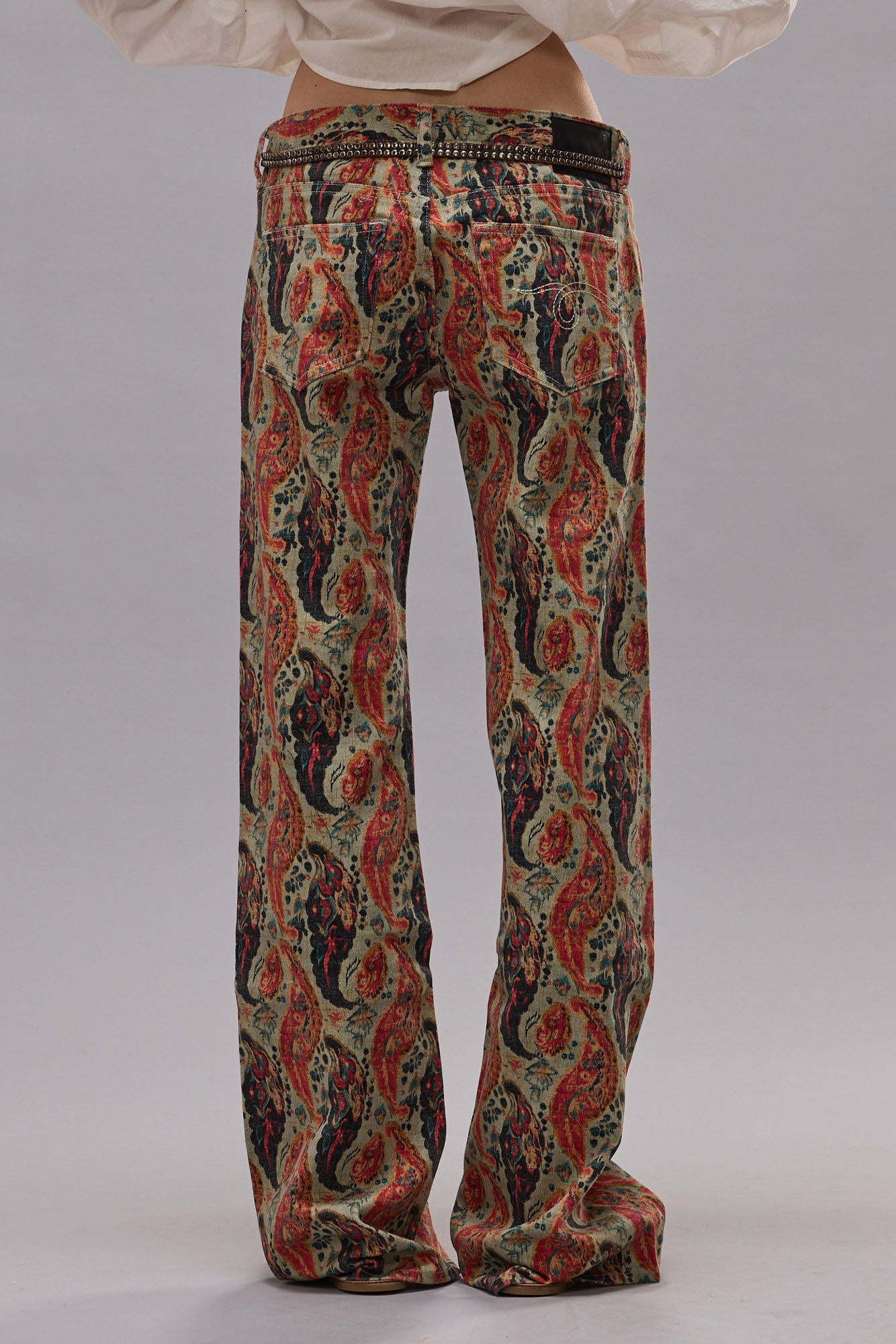 BOY FLARE - MULTICOLOR ORANGE PAISLEY - R13