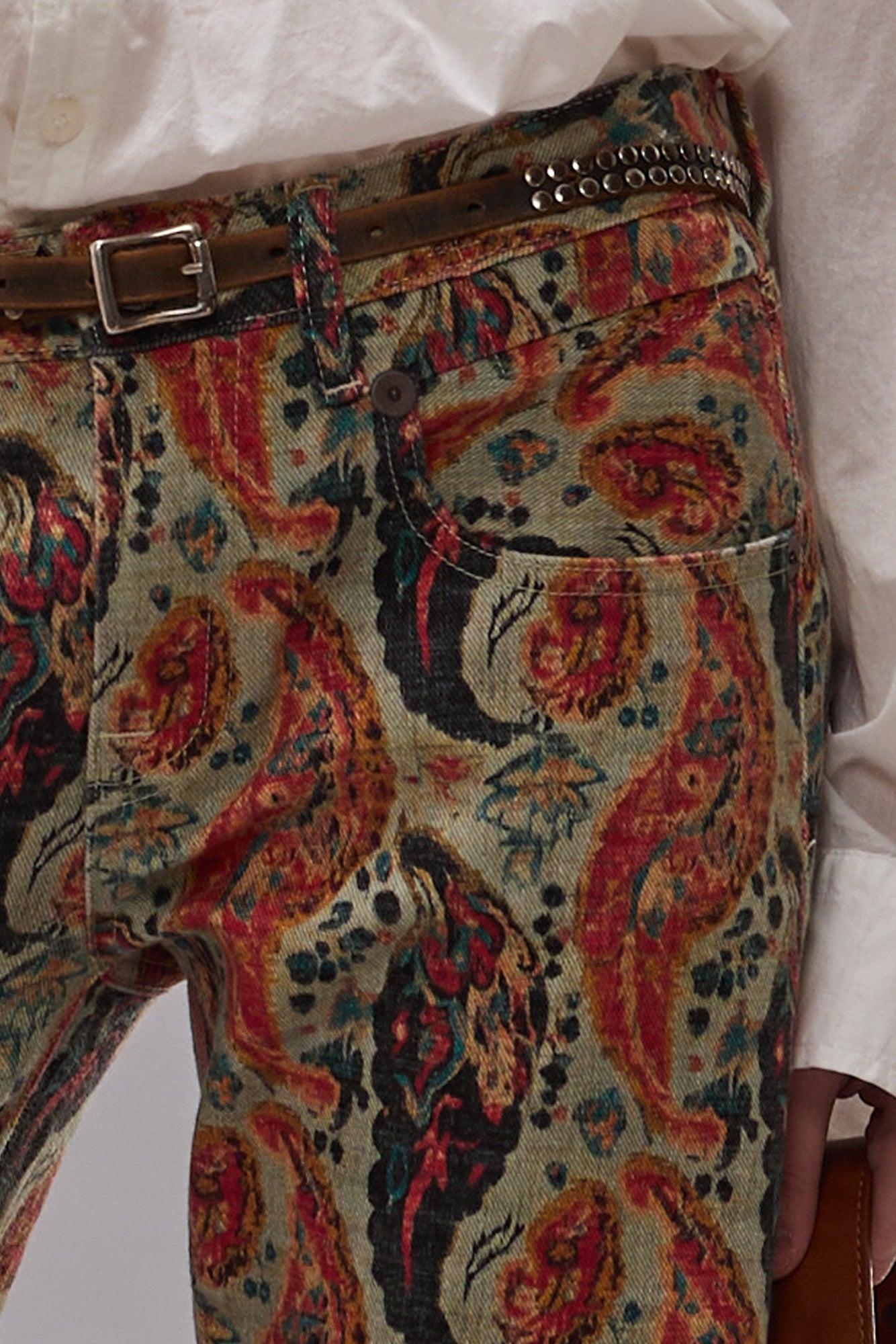 BOY FLARE - MULTICOLOR ORANGE PAISLEY - R13