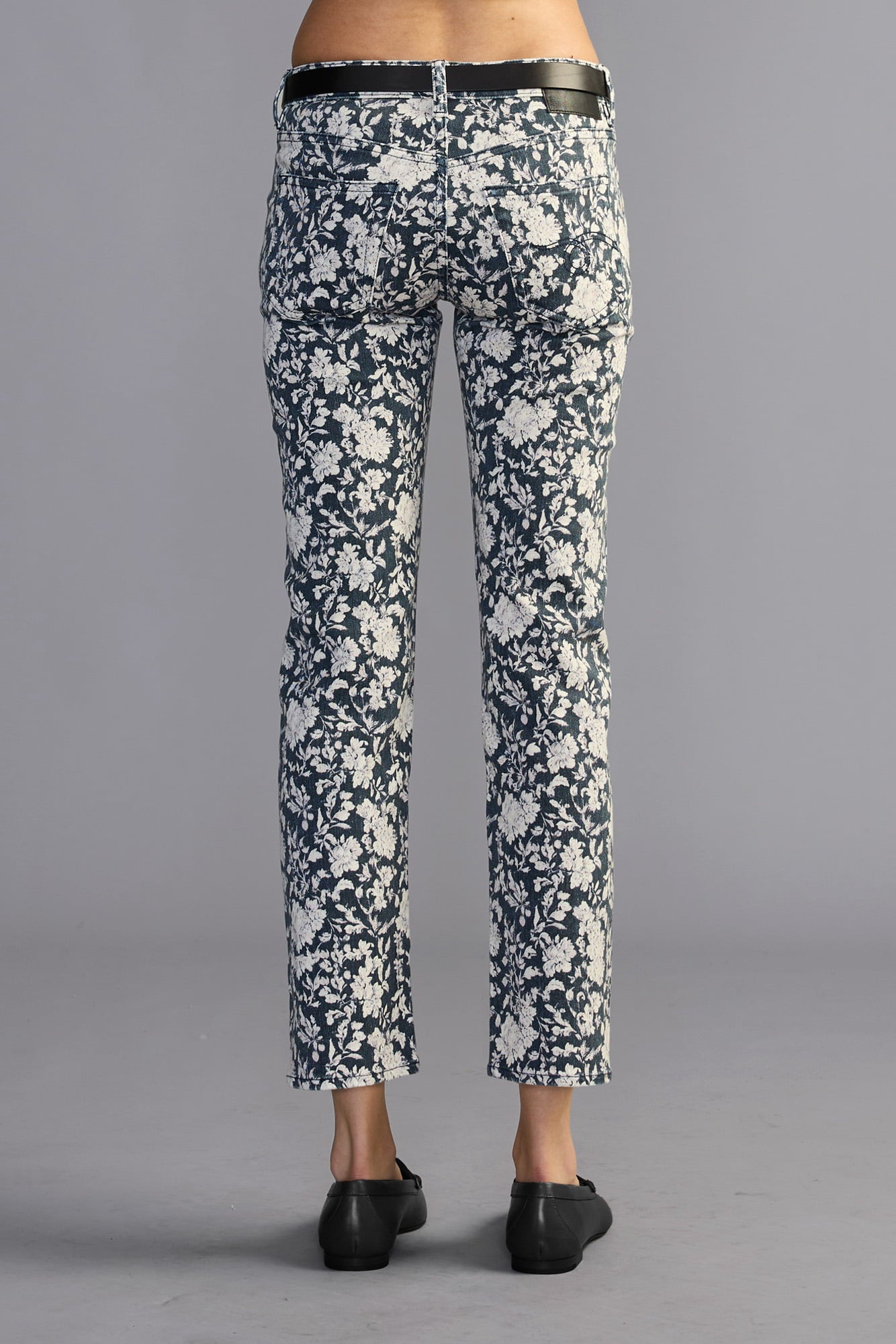 Boy Straight - Dark Blue Floral - R13