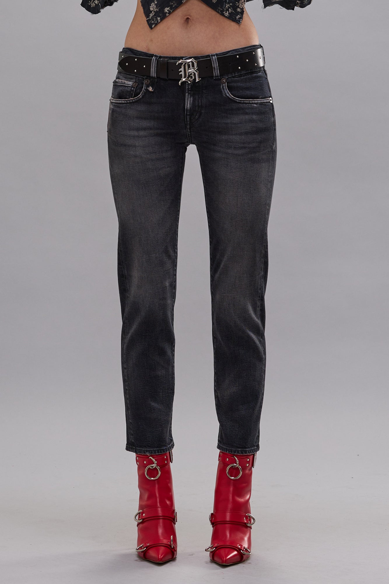 BOY STRAIGHT - ESSEX BLACK STRETCH - R13