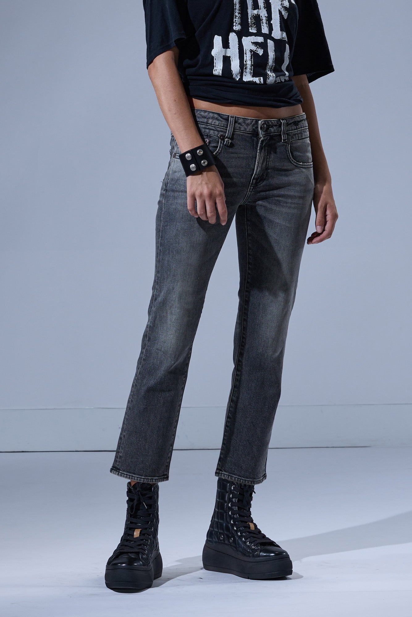 BOY STRAIGHT - LEYTON BLACK STRETCH - R13