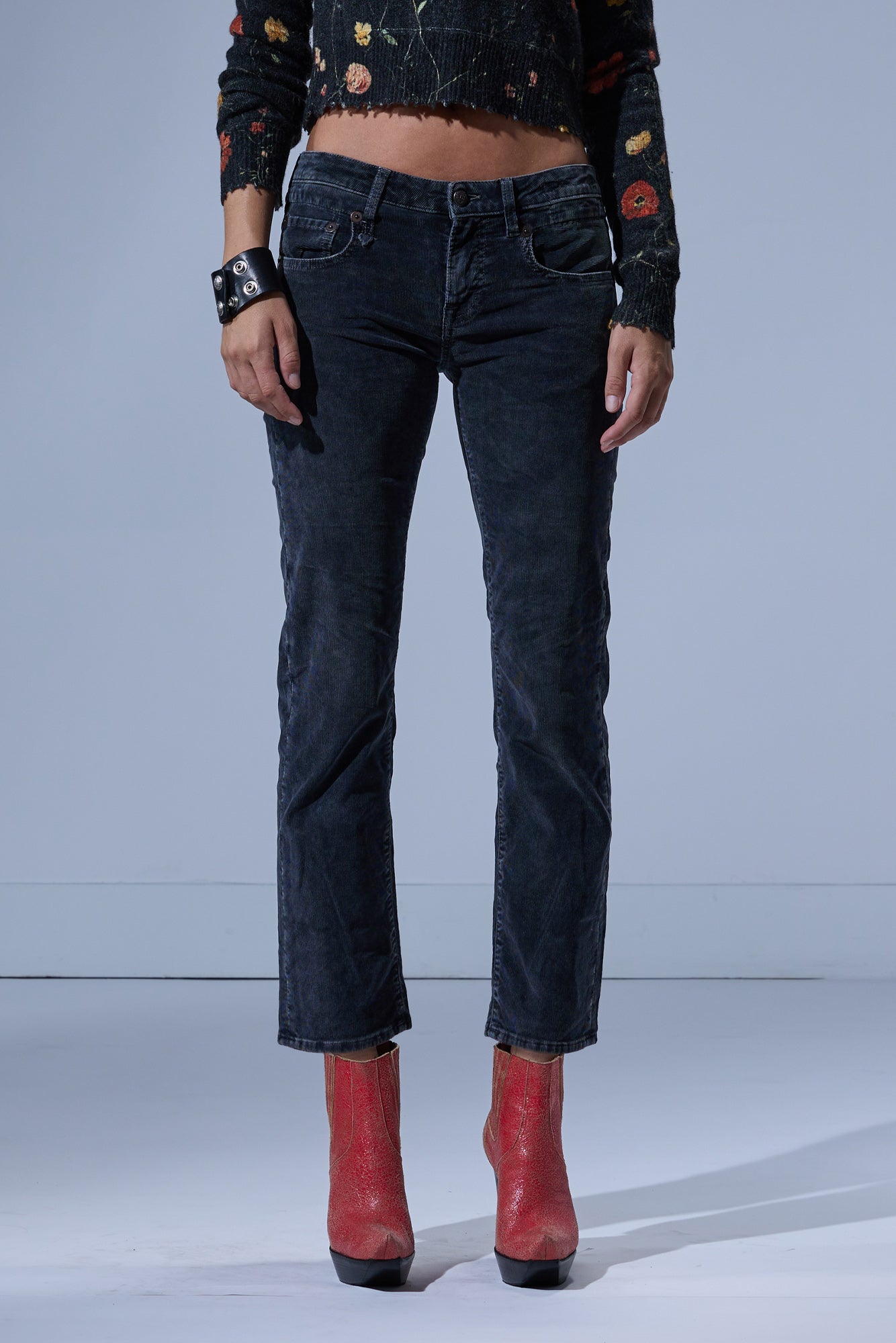 BOY STRAIGHT - OBSIDIAN STRETCH CORD BLACK - R13