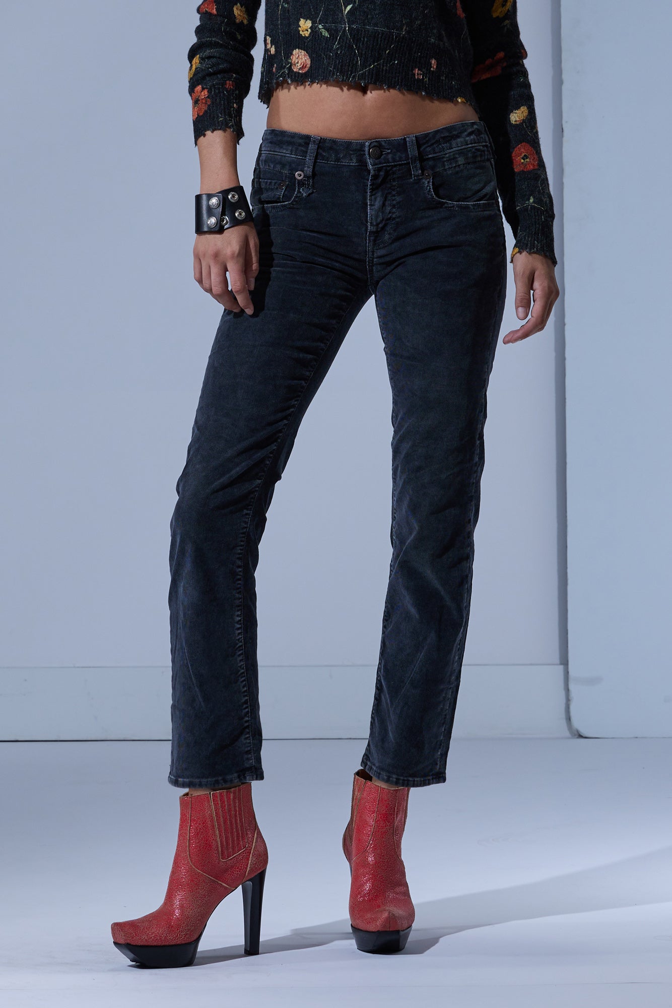 BOY STRAIGHT - OBSIDIAN STRETCH CORD BLACK - R13