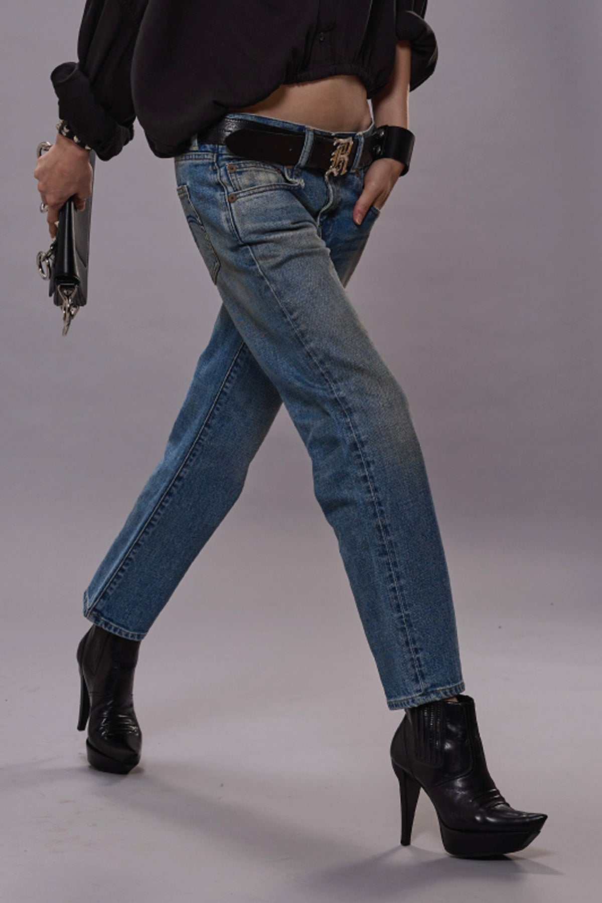 Boy Straight Cut Denim Long Pants - SB2512163