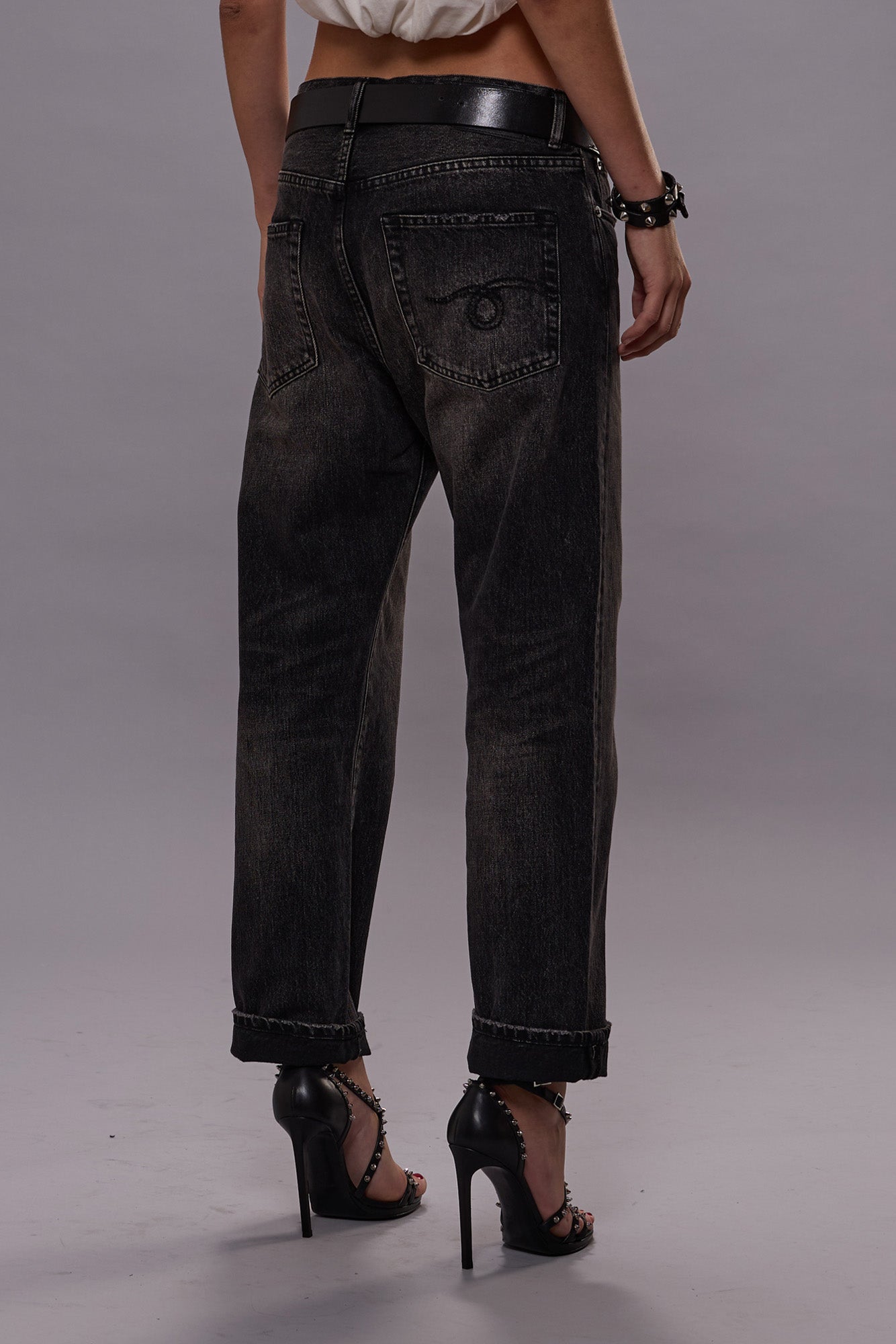 BOYFRIEND JEANS ARVIN BLACK R13 - Main Image