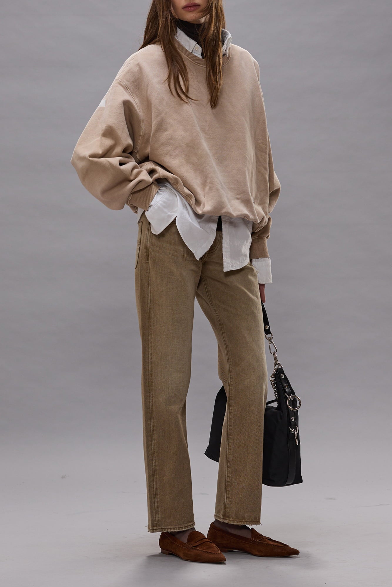 Boyfriend Jean - Ash Khaki - R13
