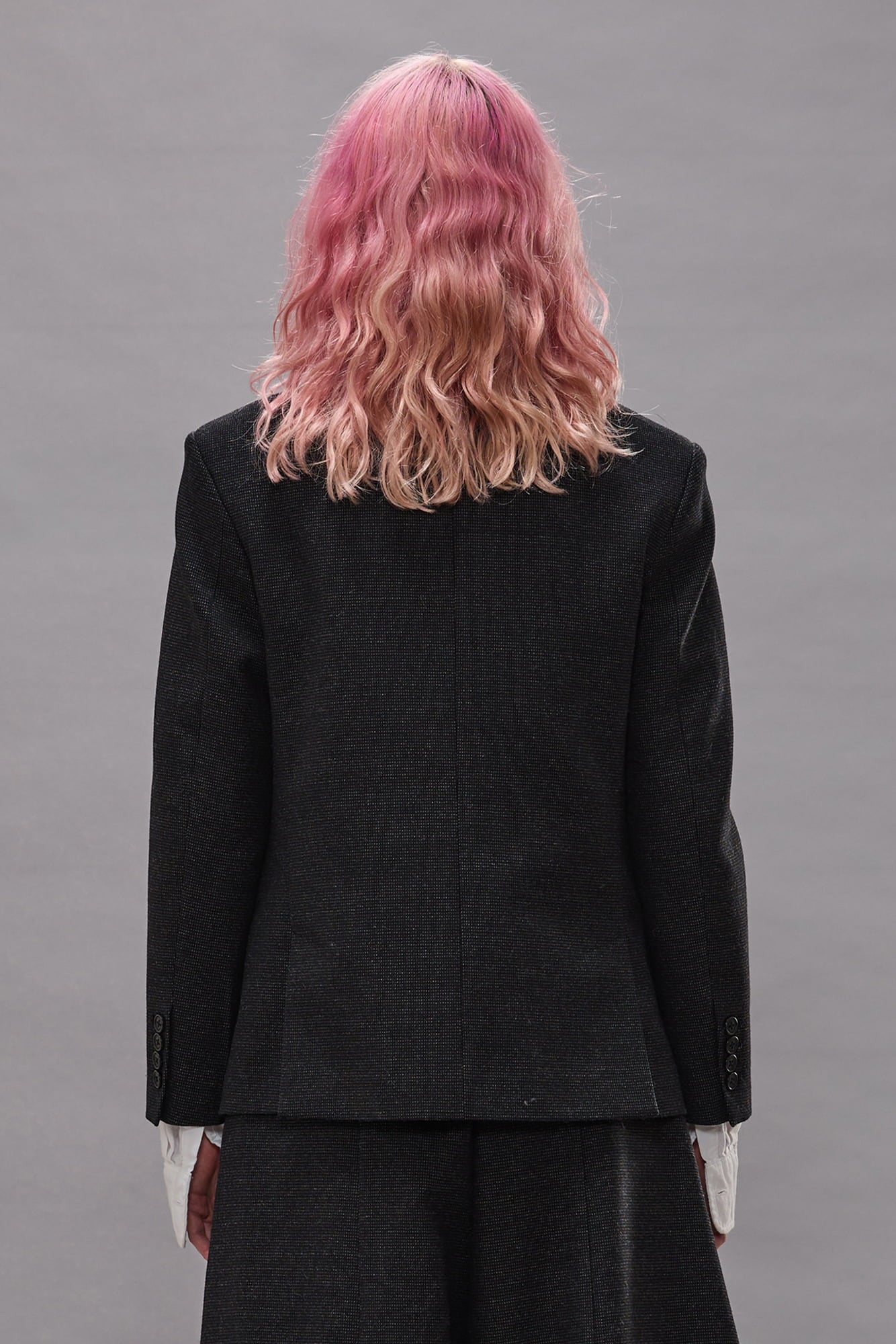 Boyfriend Notch Lapel Blazer - Charcoal Grey - R13