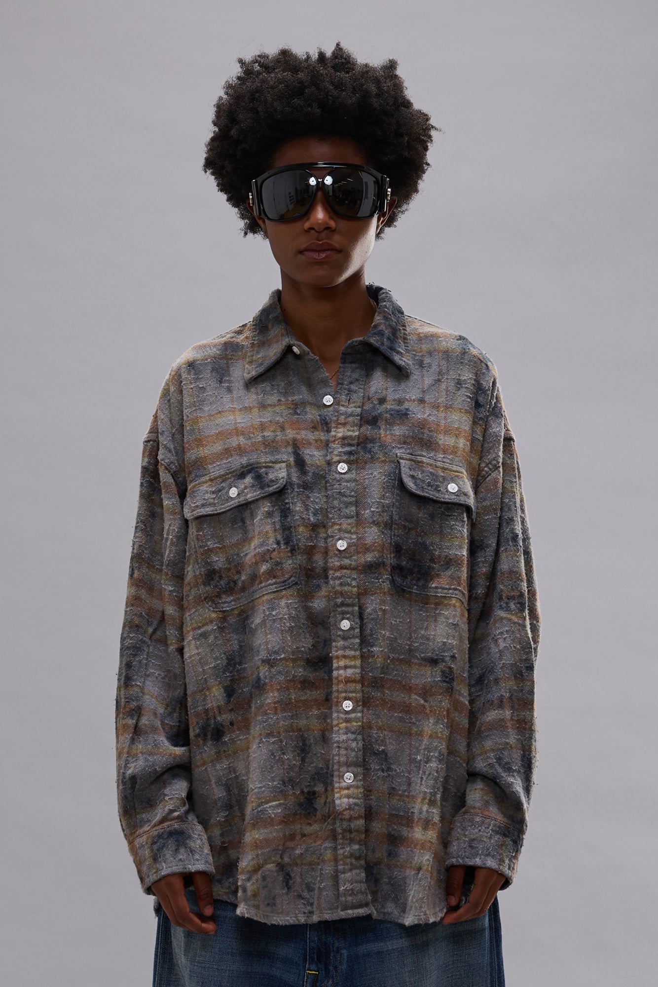 r13 denim dress R13 Oversized Boxy Dress in Somerset