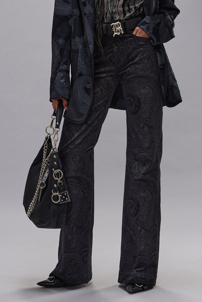 CHARLOTTE JEAN - BLACK GREY PAISLEY