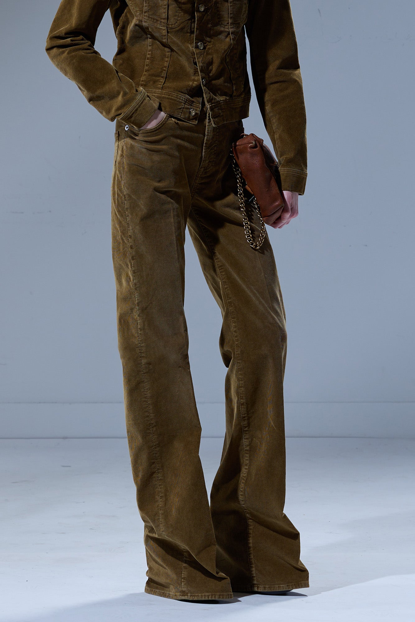 CHARLOTTE JEAN - GOLDEN BROWN STRETCH CORD - R13