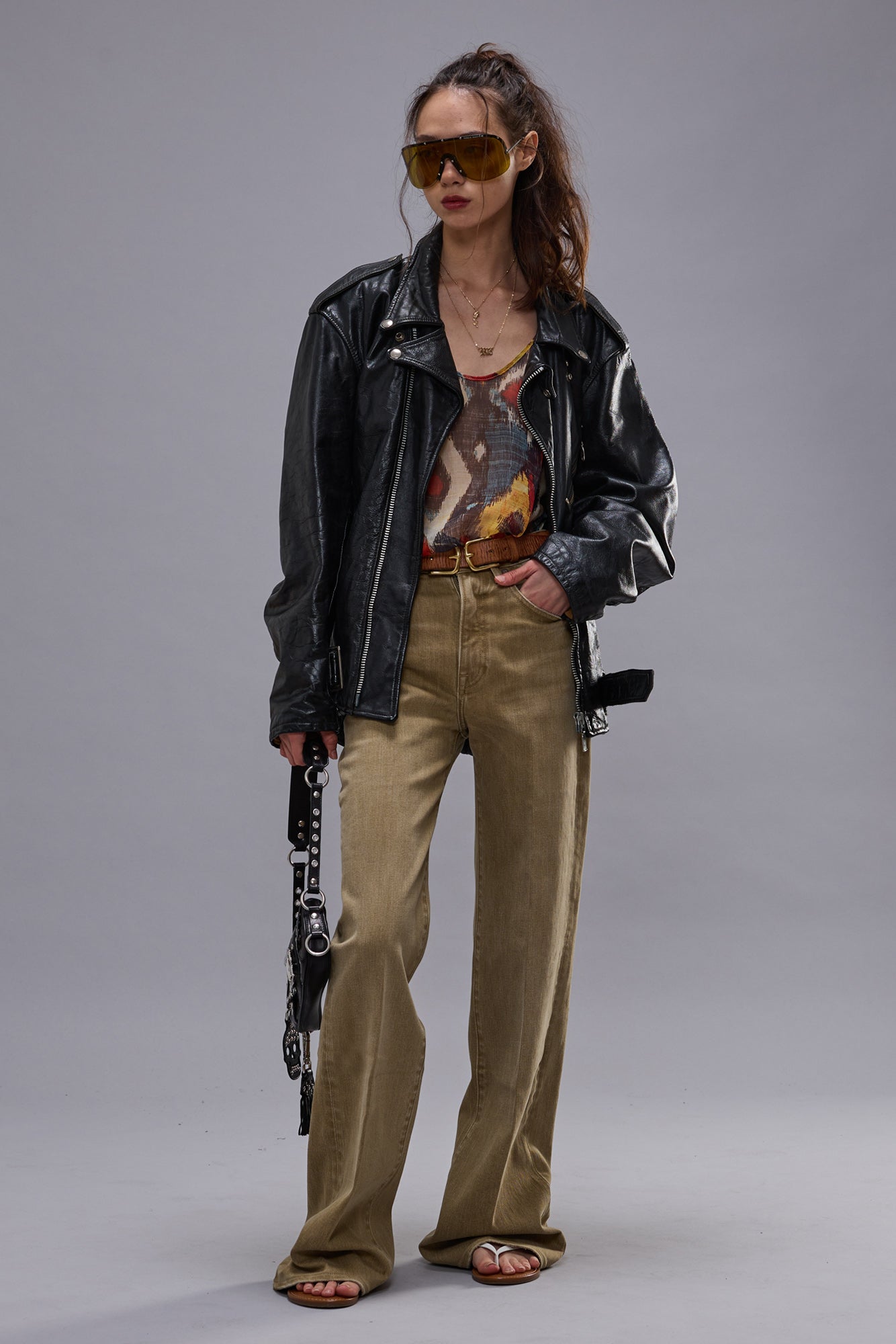 CHARLOTTE JEAN - OLIVE GREEN HAZE STRETCH - R13