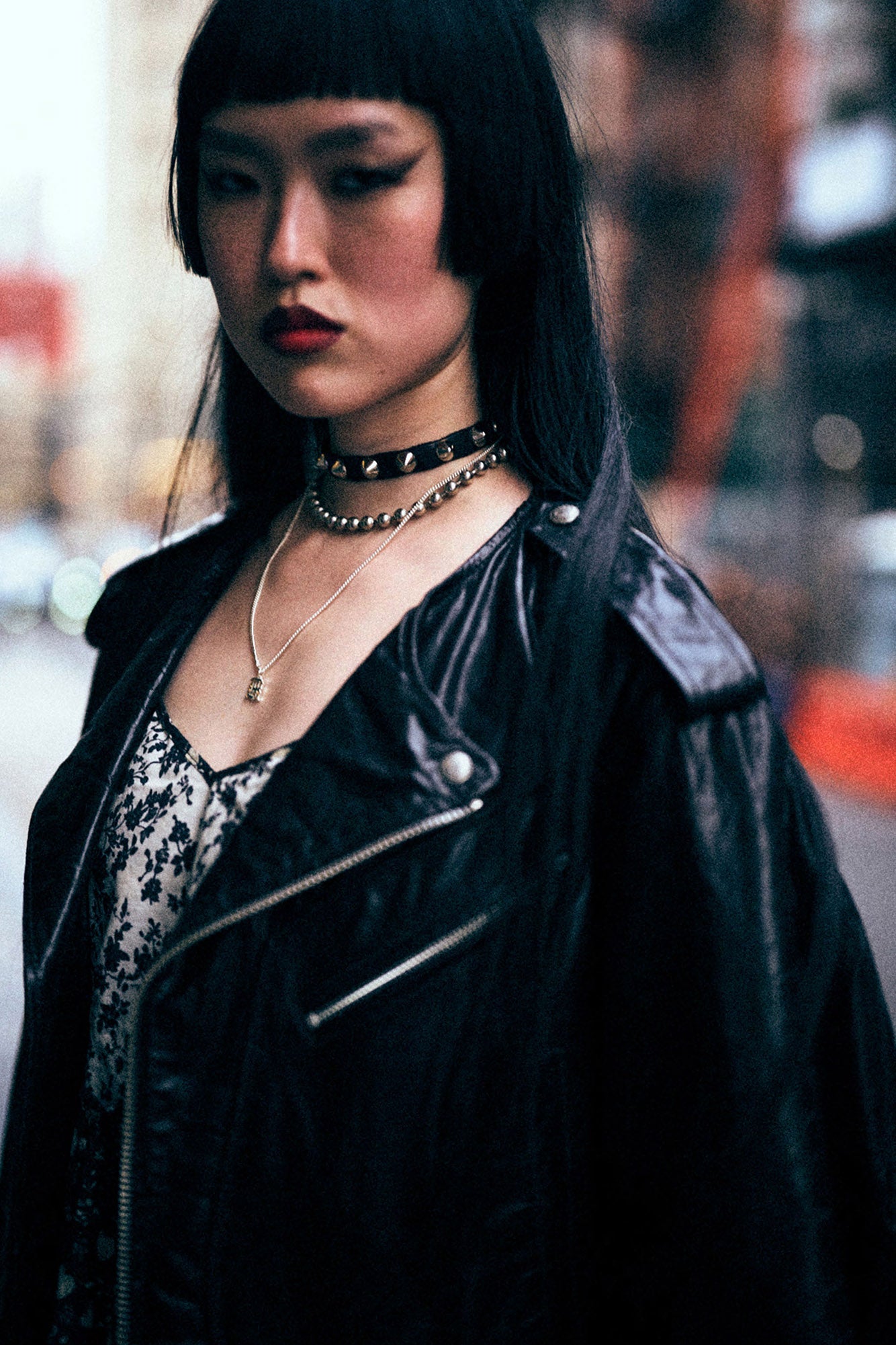 CREWNECK MOTO JACKET - BLACK - R13