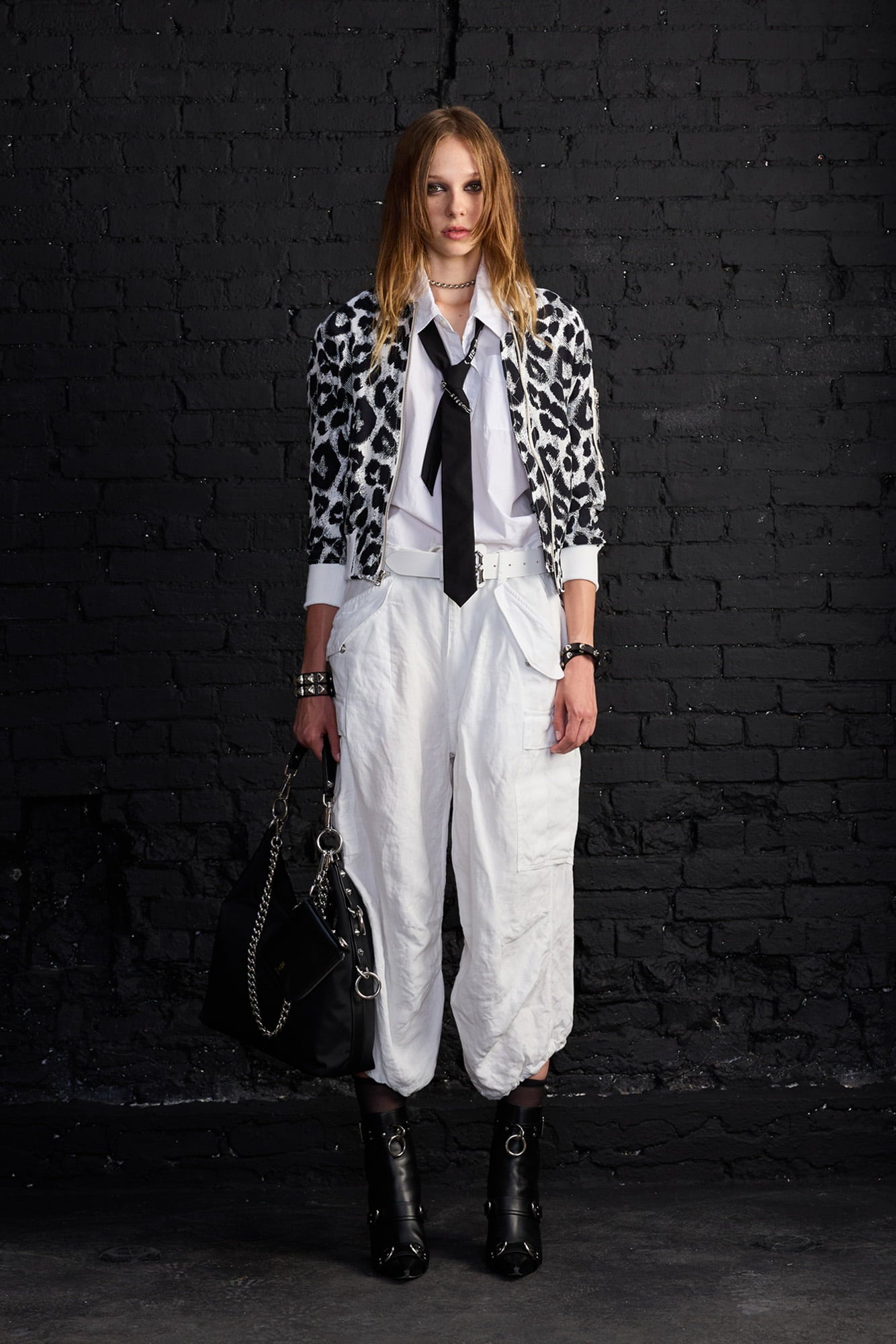 Cropped Mark Cargo Pants - White - R13