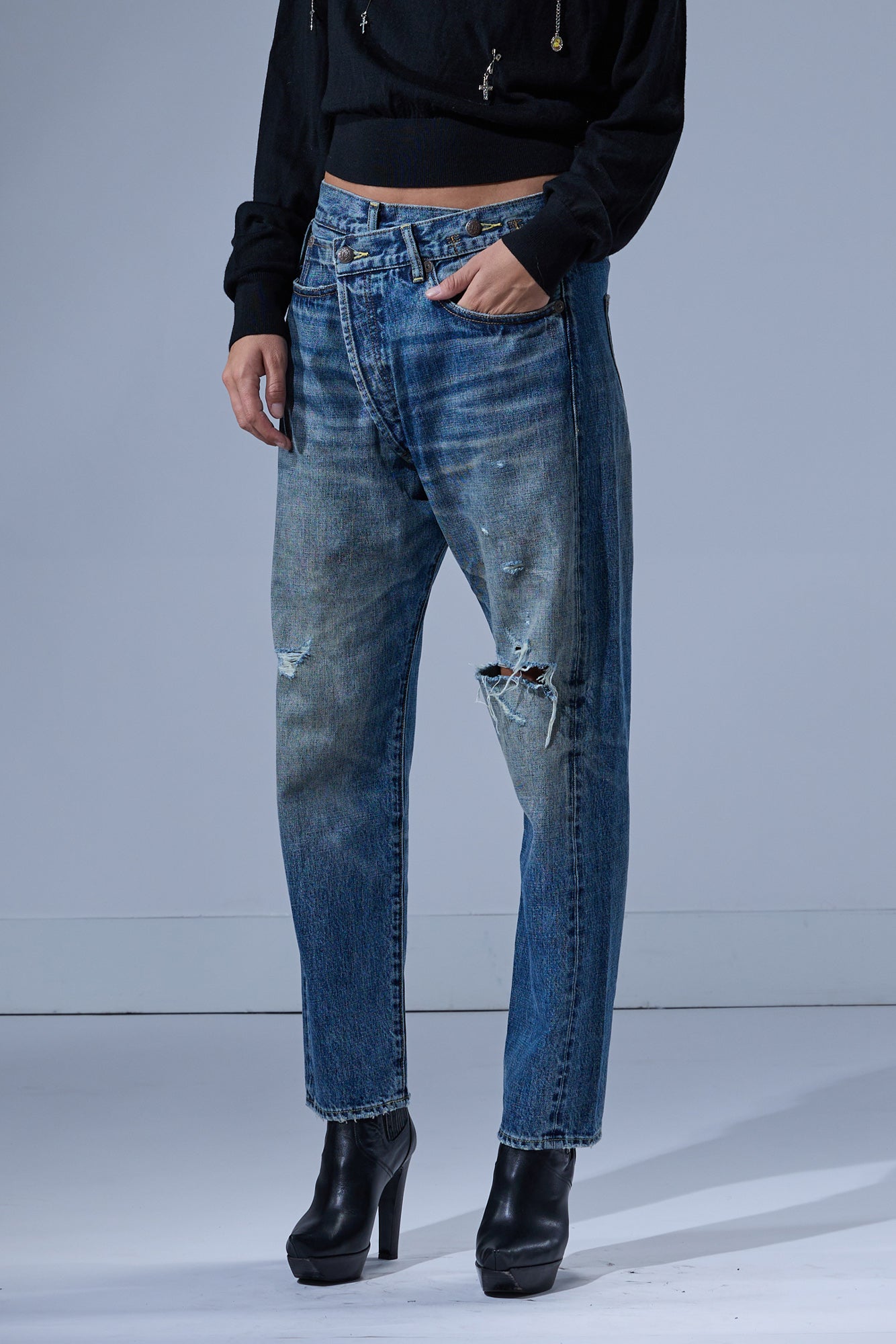 CROSSOVER JEAN - LEO BLUE - R13