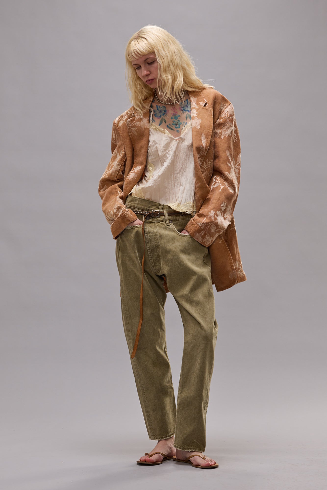 CROSSOVER JEAN - MOSS GREEN