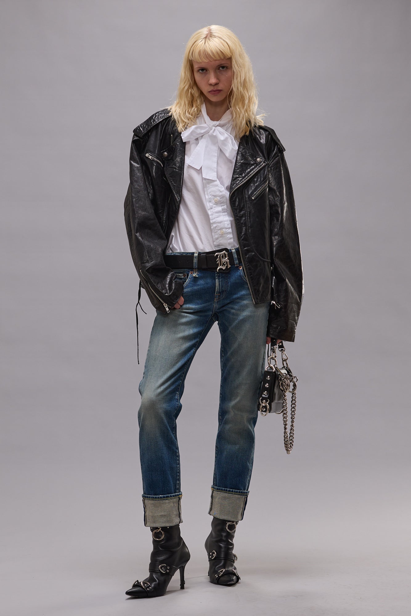 CUFFED BOY STRAIGHT - ABYSS SELVEDGE BLUE STRETCH