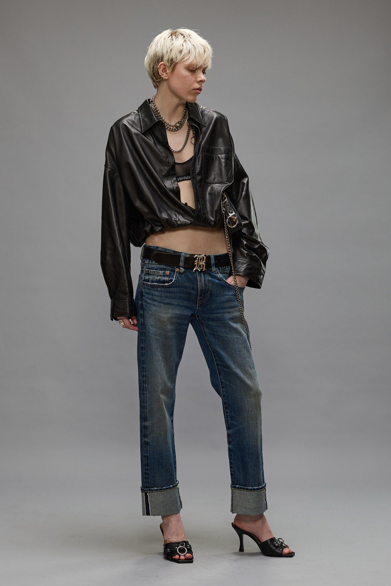 Cuffed Boy Straight - Capel Selvedge Blue - R13