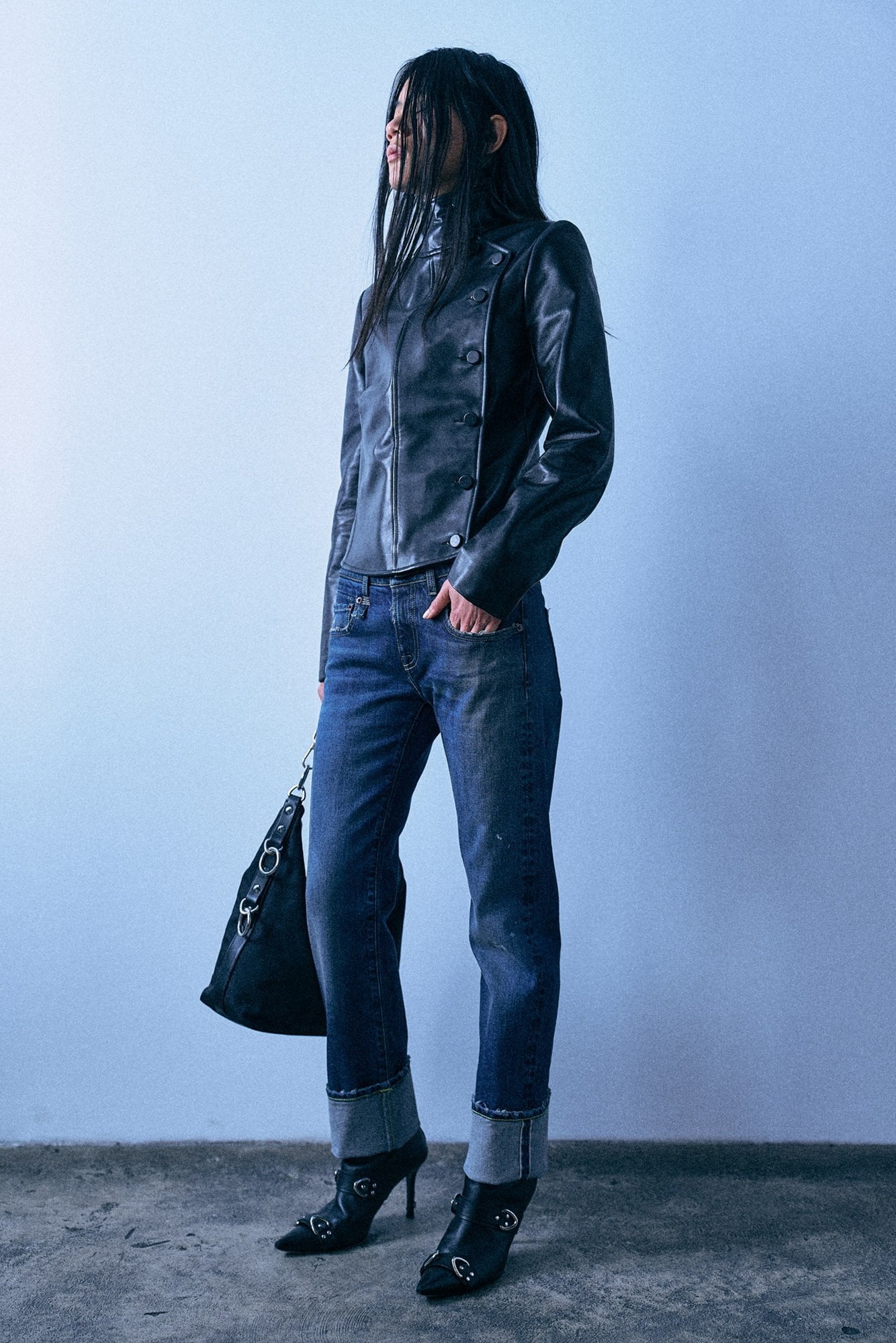 Cuffed Boy Straight - Dalston Selvedge Blue Stretch