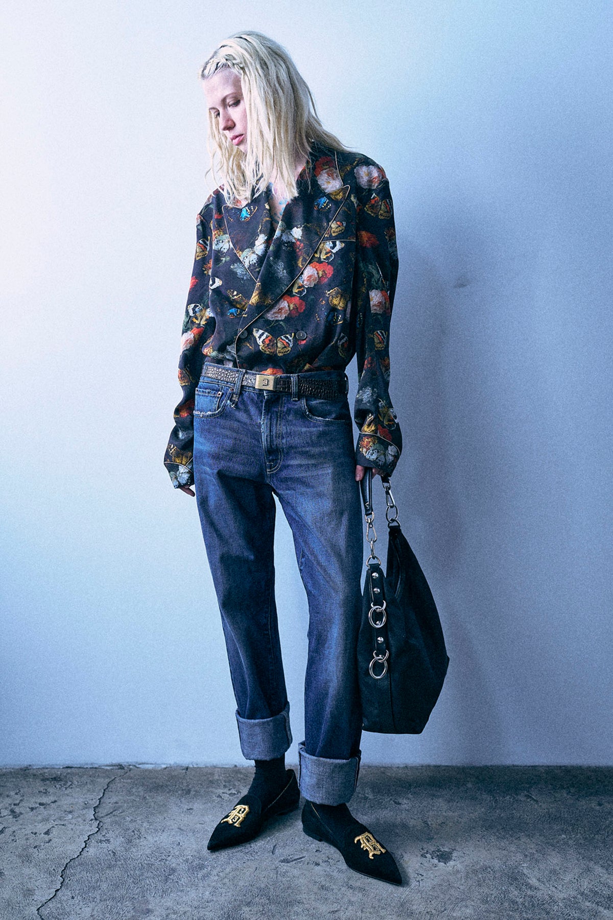 Cuffed Boyfriend Jean - Dalston Selvedge Blue - R13