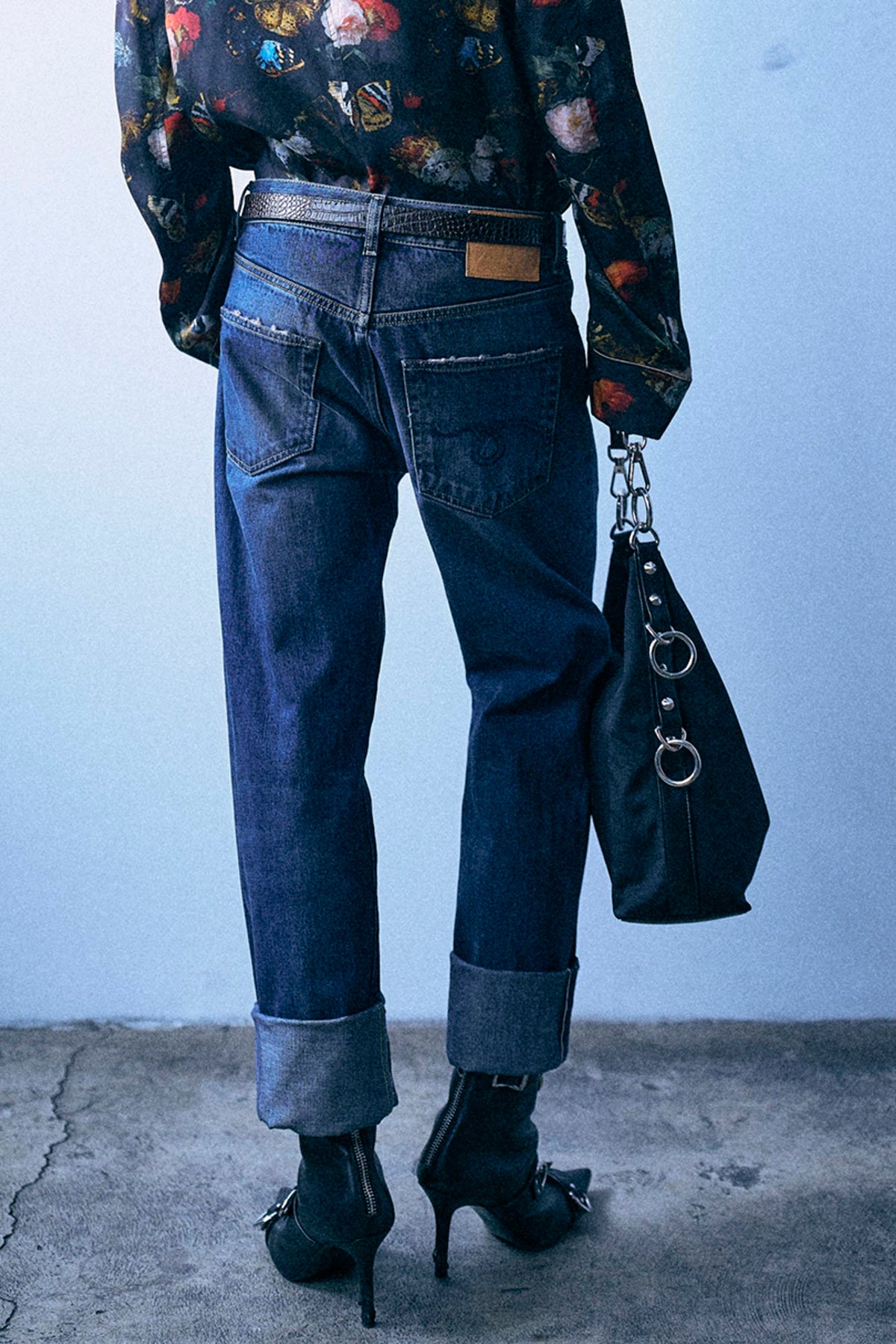 Cuffed Boyfriend Jean - Dalston Selvedge Blue - R13