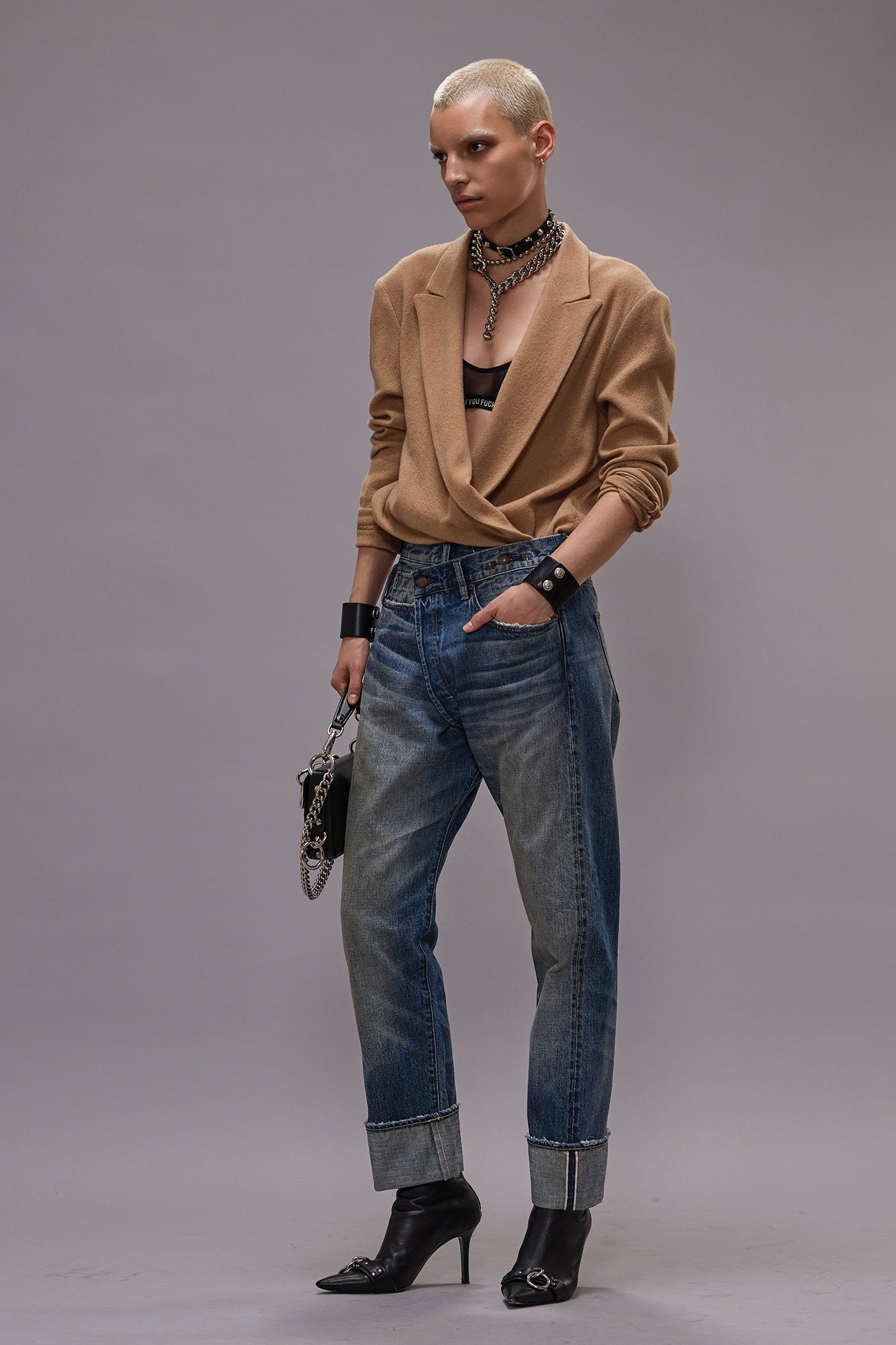 CUFFED CROSSOVER - ESTIN SELVEDGE BLUE - R13