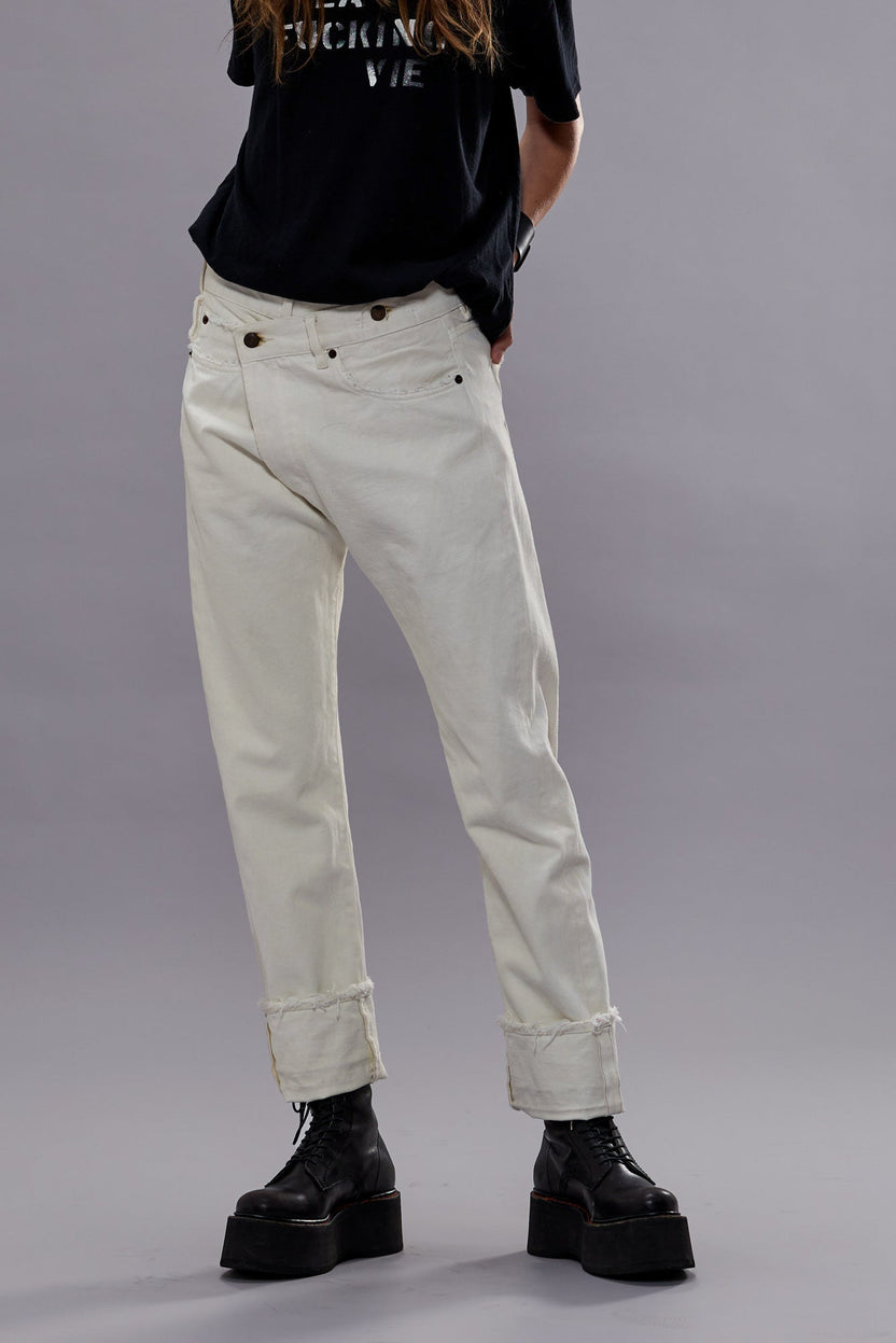 R13 - Cuffed Crossover Jean