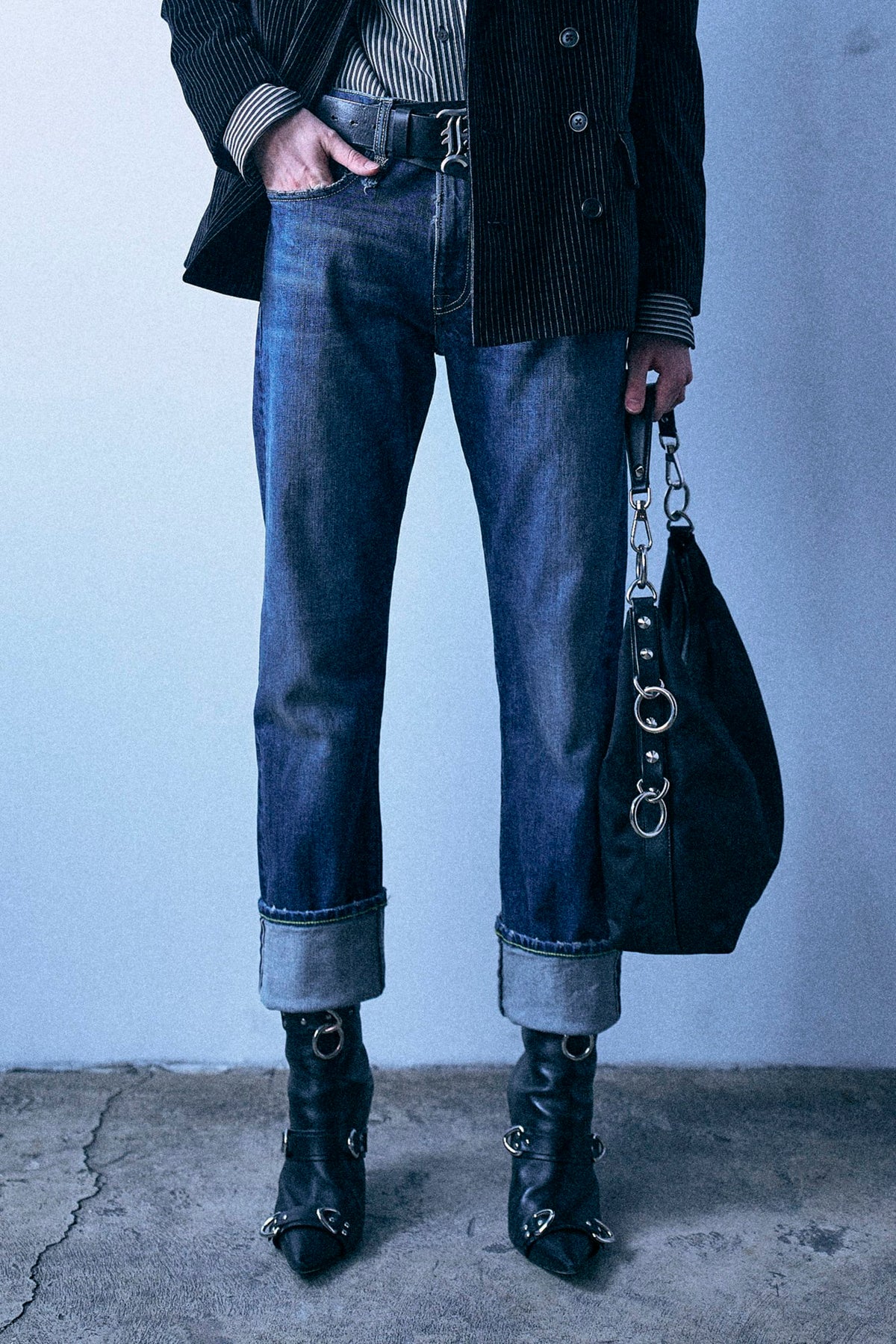 Cuffed Romeo - Dalston Selvedge Blue Stretch - R13