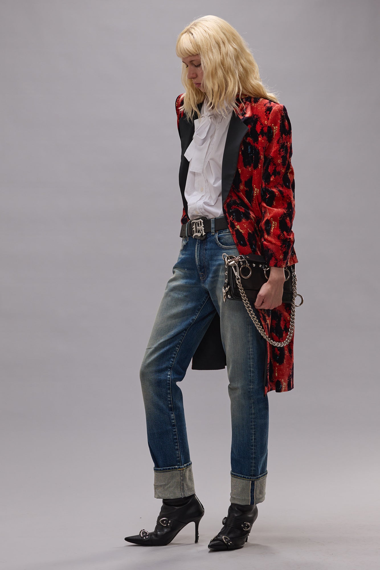 CUFFED ROMEO JEAN - ABYSS SELVEDGE BLUE STRETCH