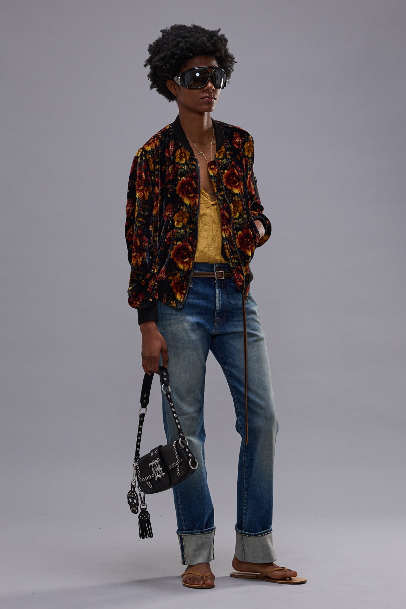 CUFFED ROMEO JEAN - ABYSS SELVEDGE BLUE STRETCH - R13