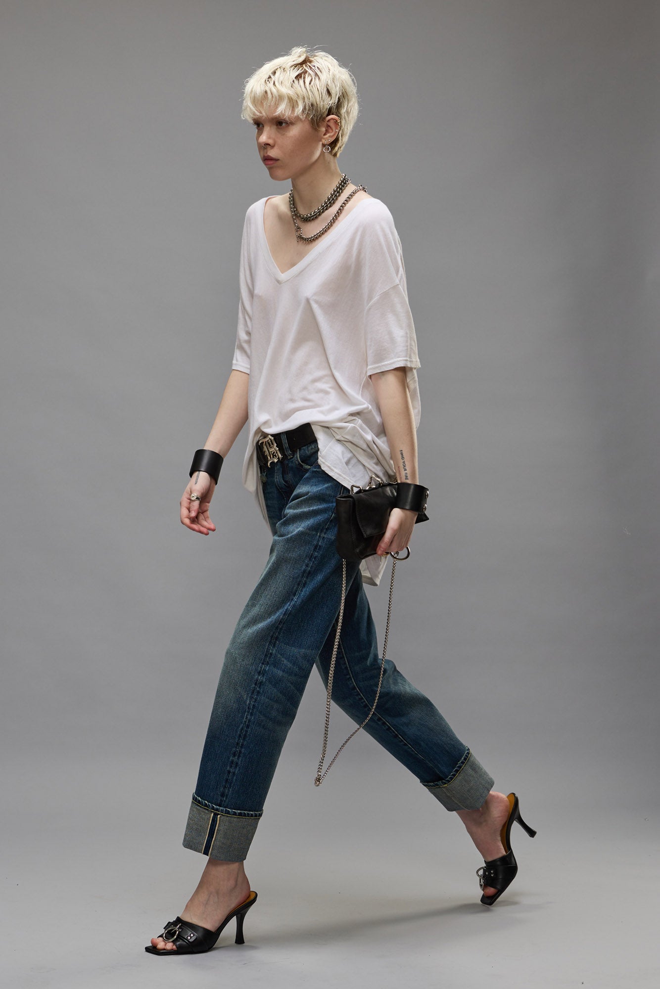 Cuffed Romeo Jean - Caslon Selvedge Blue - R13