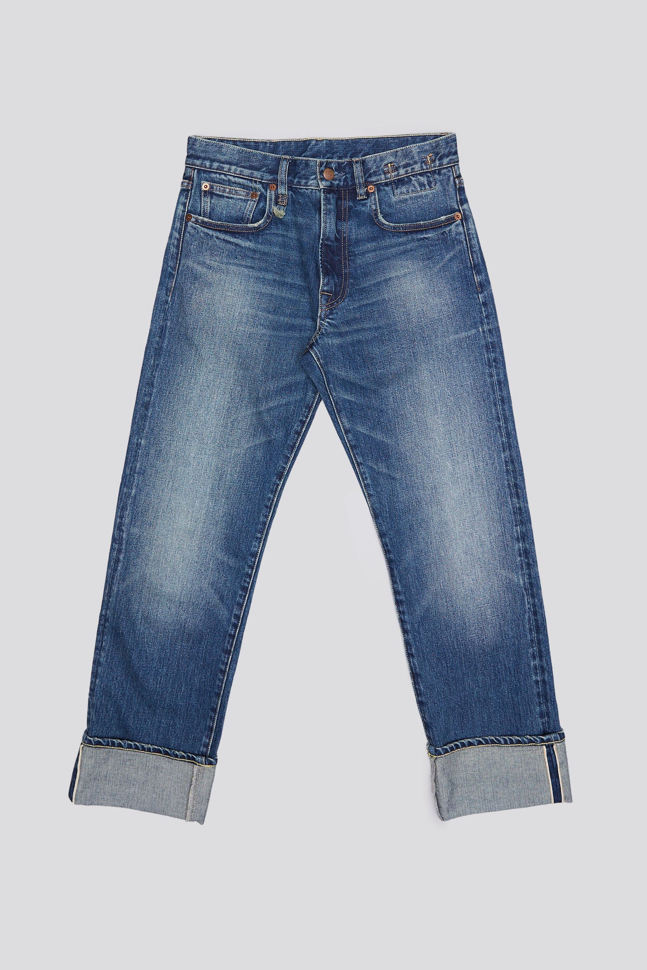 Cuffed Romeo Jean - Caslon Selvedge Blue - R13
