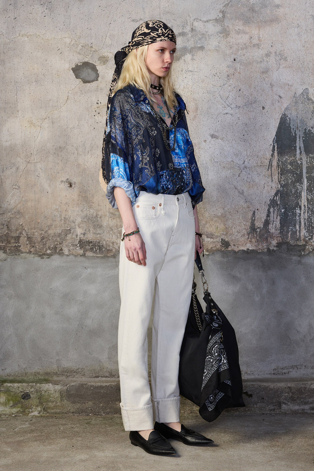 CUFFED ROMEO JEAN - HOLDEN WHITE SELVEDGE