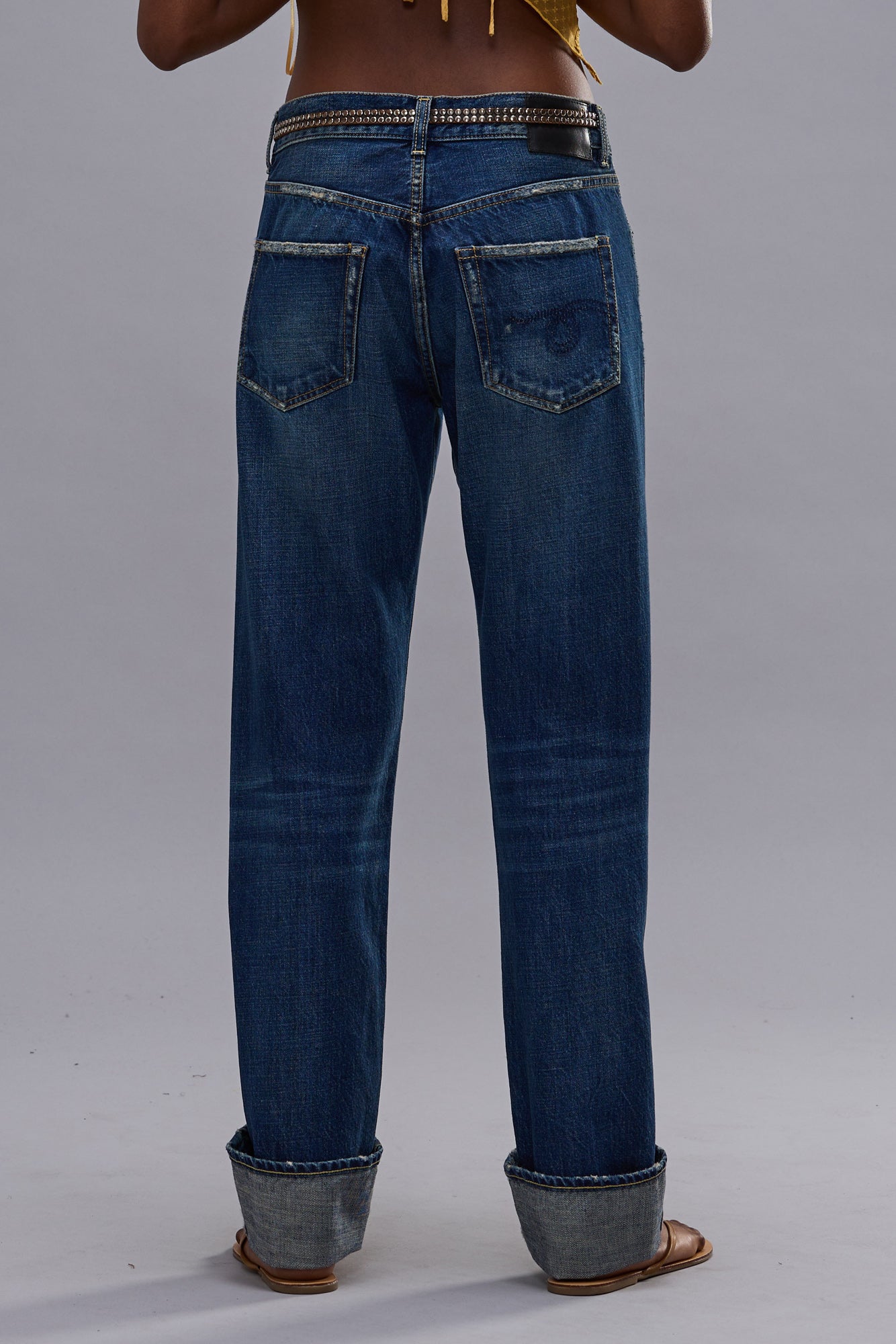 CUFFED ROMEO JEAN - OASIS BLUE - R13