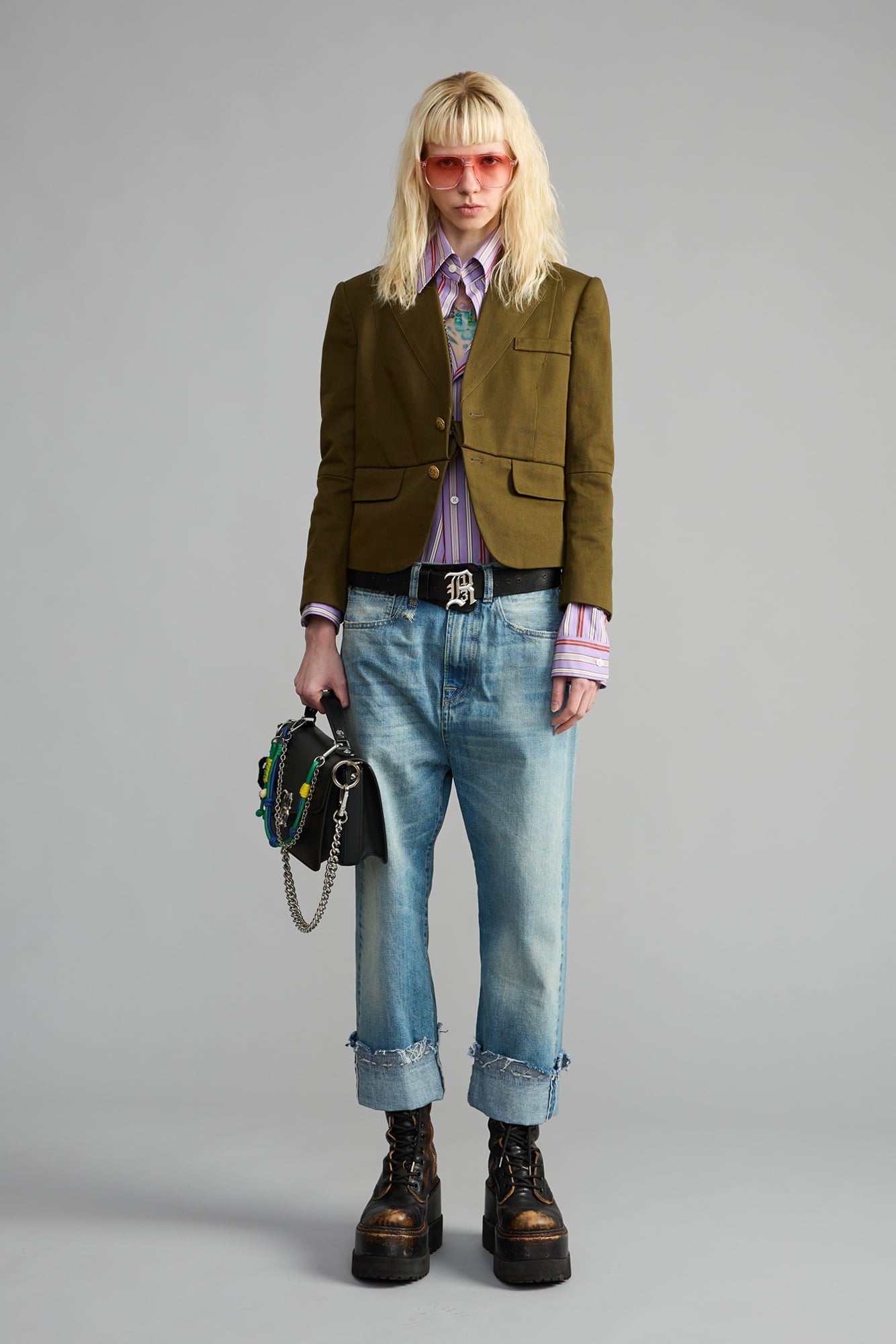 CUFFED TAILORED DROP - LAPIS SELVEDGE BLUE - R13